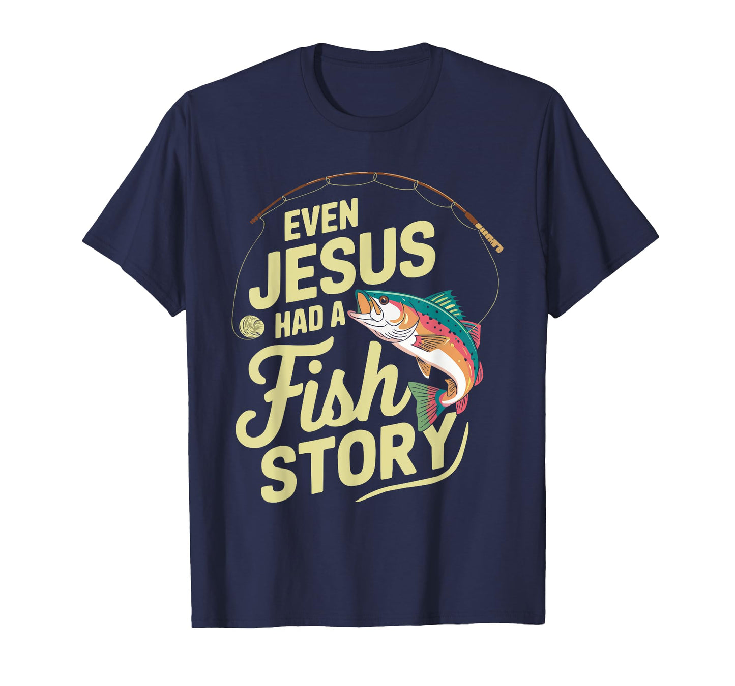 Fishing Jesus Christ Religion Christian Fisher Christianity T-Shirt