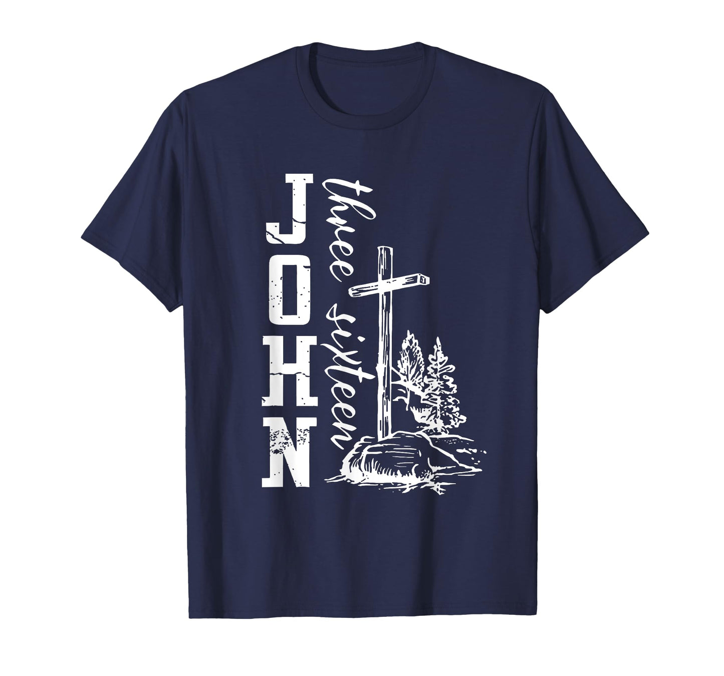 John 3:16 Christian Cross Bible T-Shirt