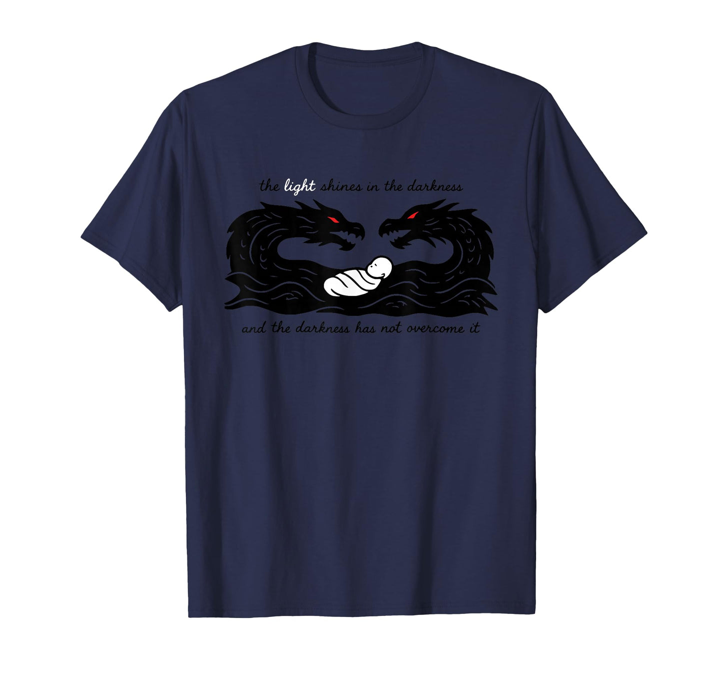 Light of The World Baby Jesus Christian Design T-Shirt