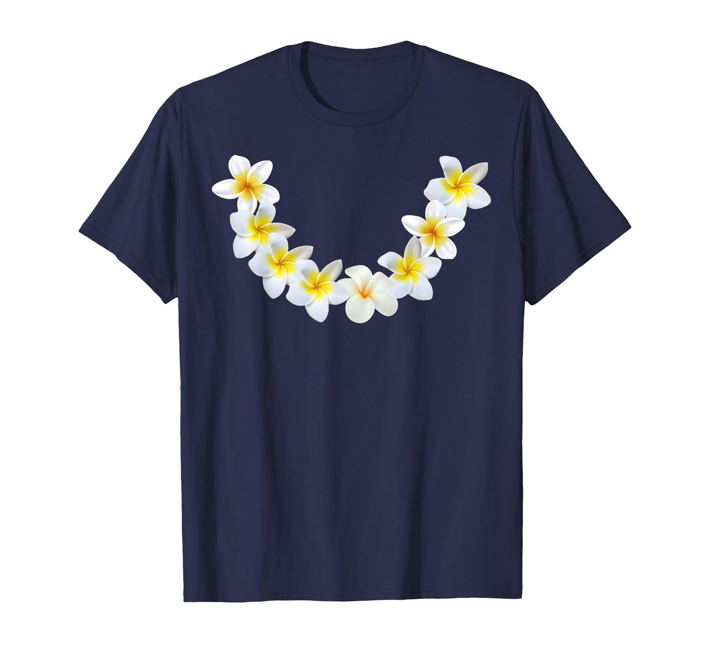 HAWAIIAN Souvenir Hula Luau Plumeria Lei T-Shirt