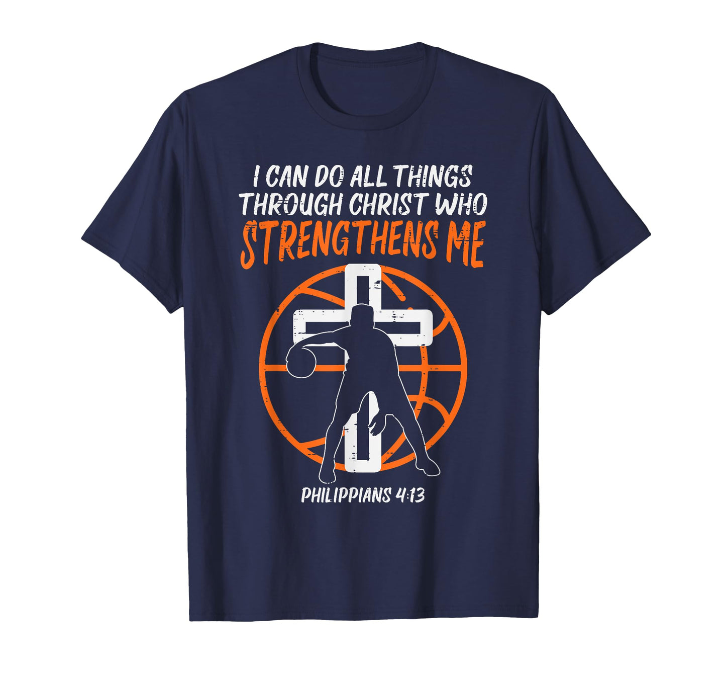 Can Do All Things Basketball Religious Christian Men Women T-Shirt
