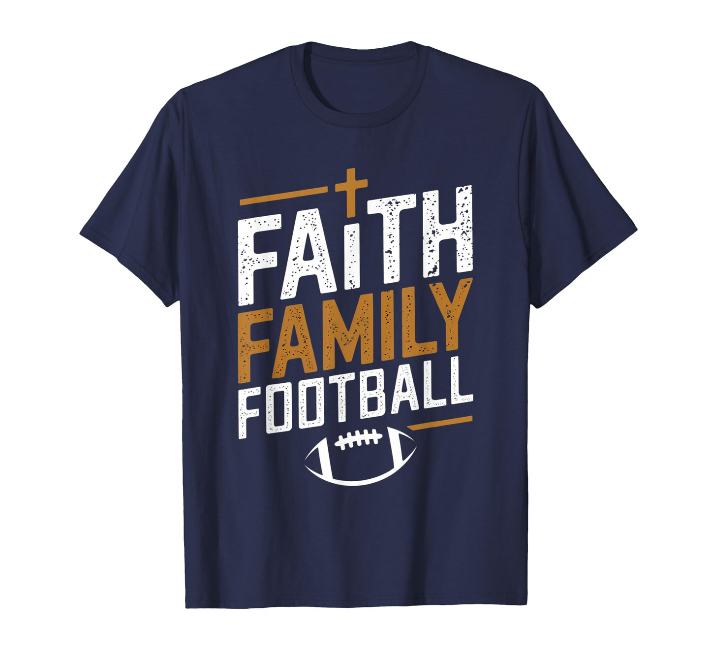 Family Football Christian Design for Men T-Shirt