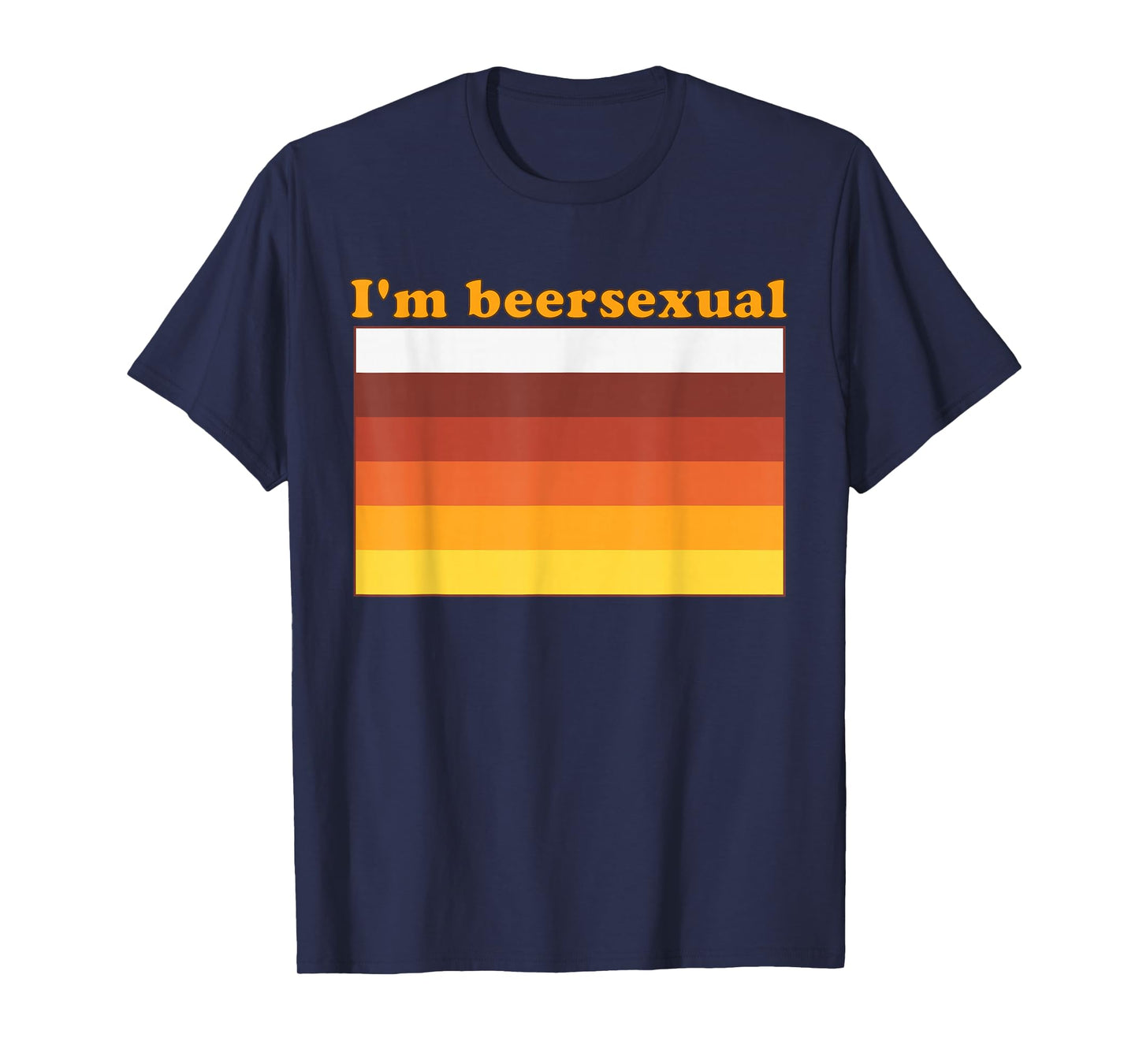 I'm Beersexual Beer Drinking LGBTQ Pride Design T-Shirt