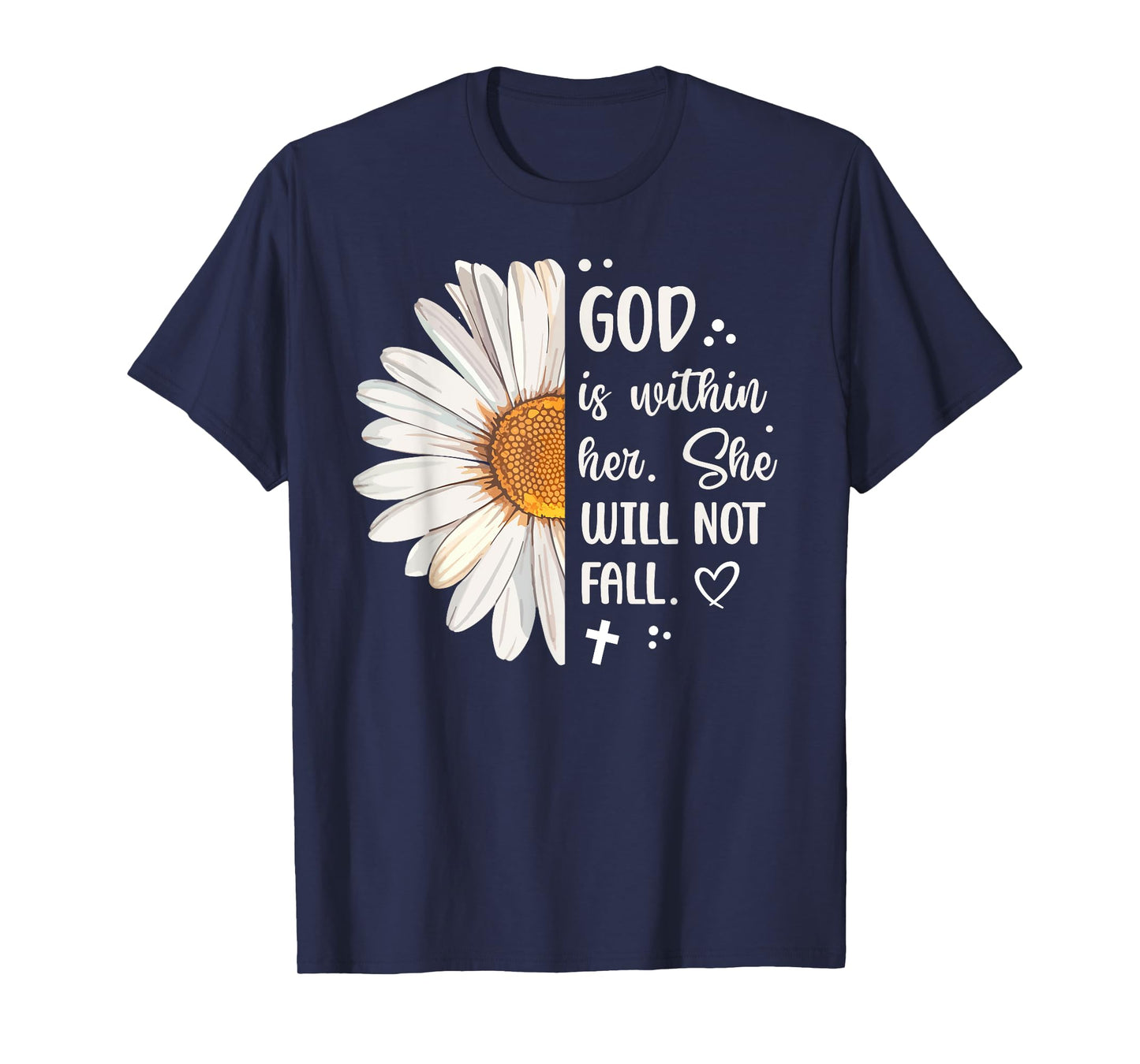 God Is Within Her Psalm 46:5 Bible Verse Christian Woman T-Shirt