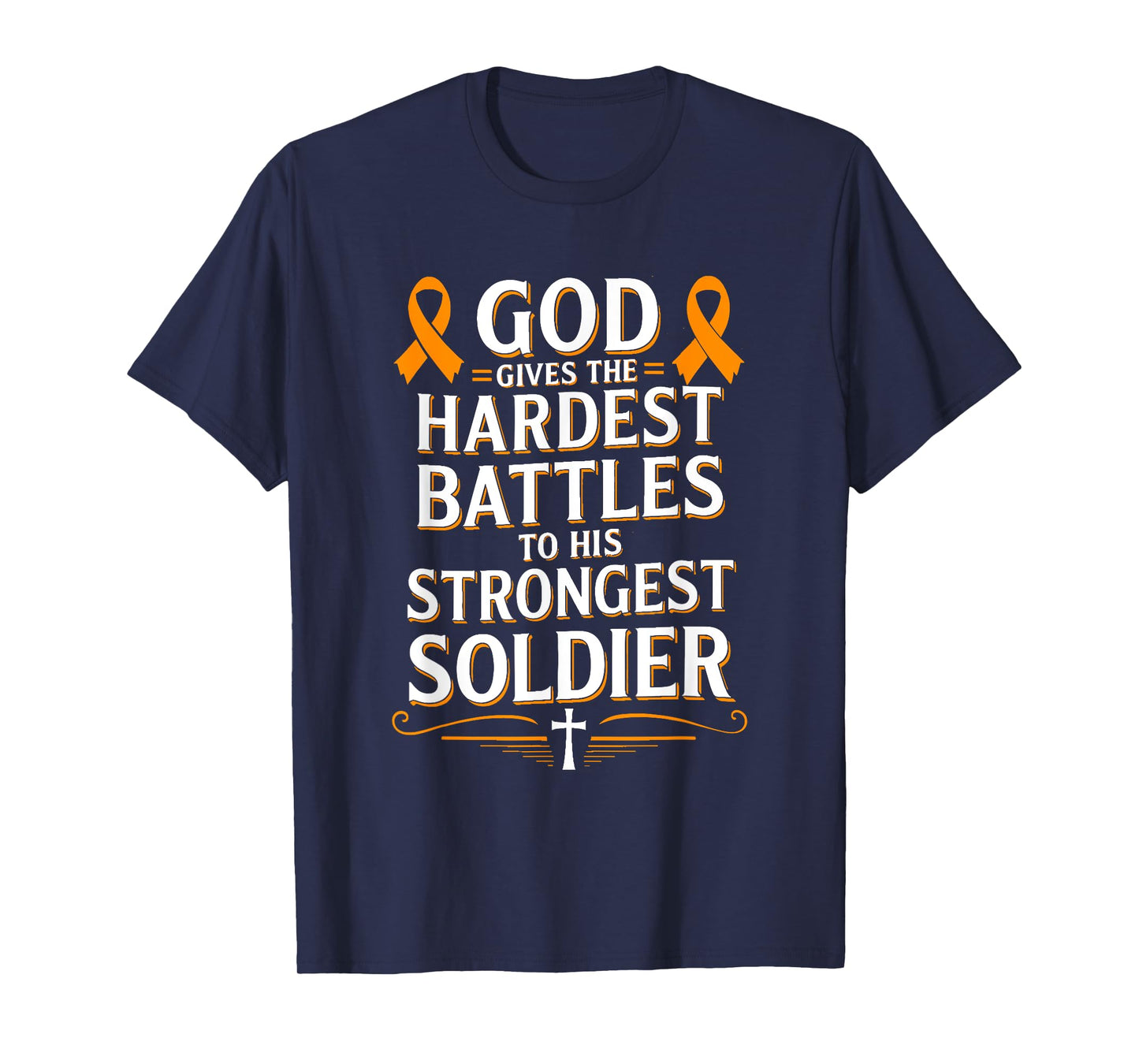 God Gives Hardest Battle Kidney Cancer Awareness T-Shirt