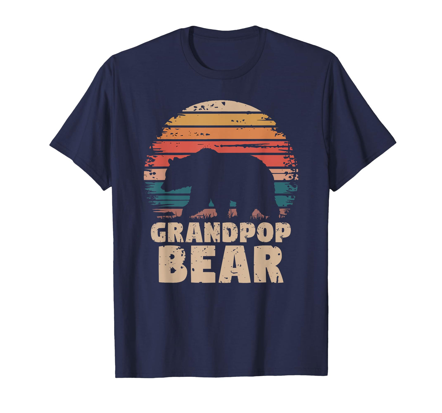 Grandpop Bear Vintage Retro Funny Father's Day T-Shirt