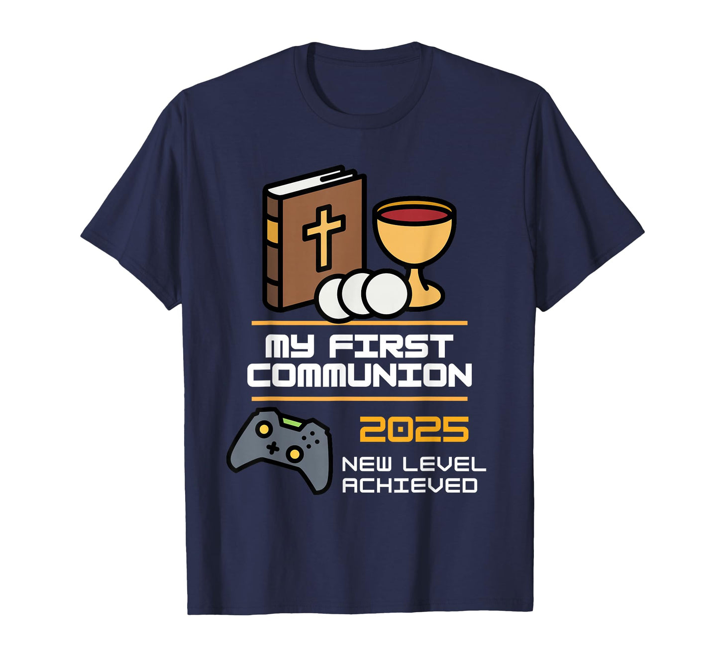 My 1st First Communion 2025 Boys Girls Controller Video Game T-Shirt