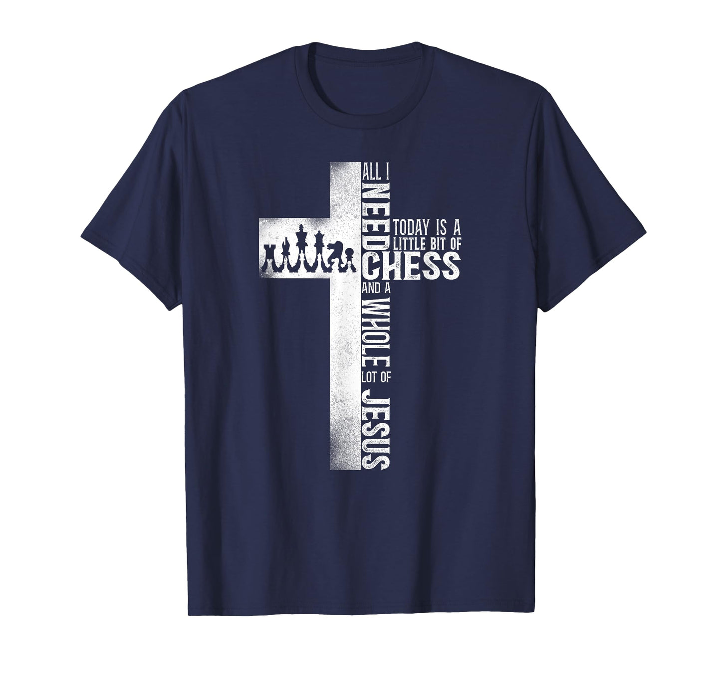 Chess Player Chess Piece Vintage Christian Jesus Cross T-Shirt