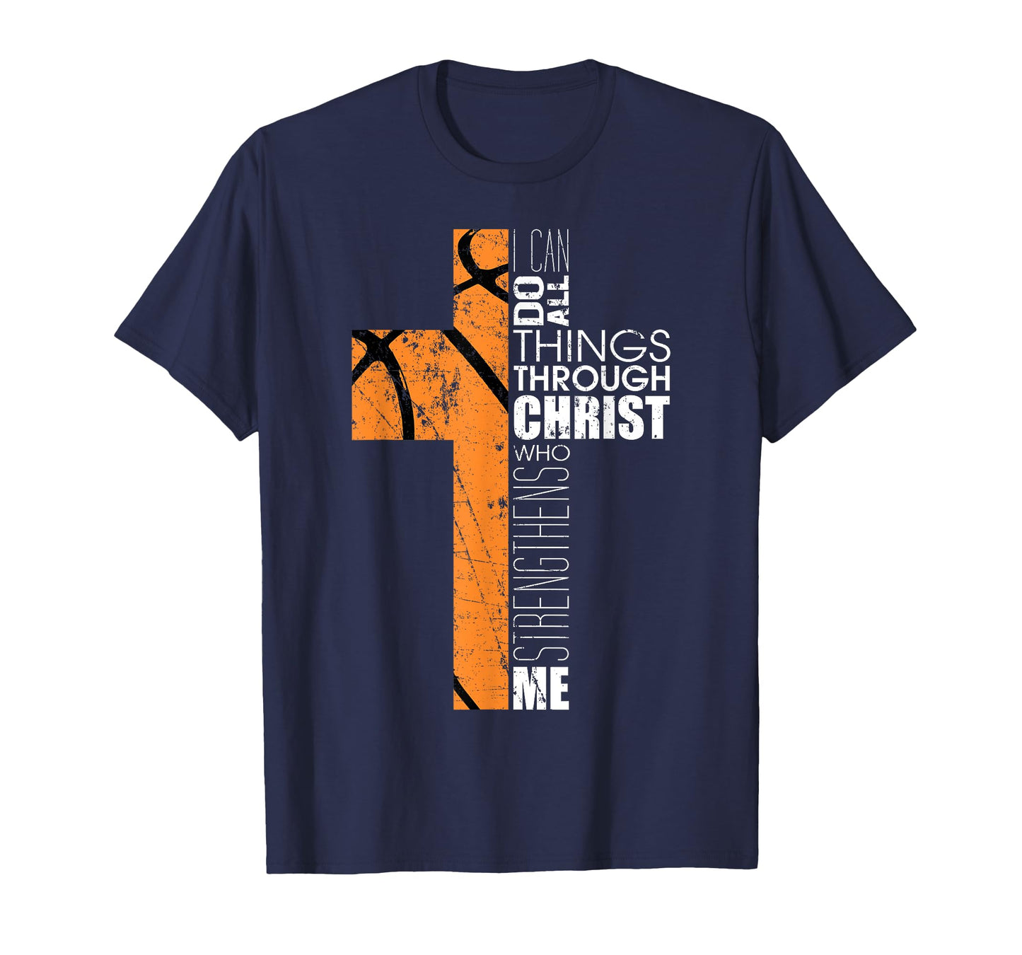Christian Basketball Gifts Teen Boys Men Religious Verses T-Shirt