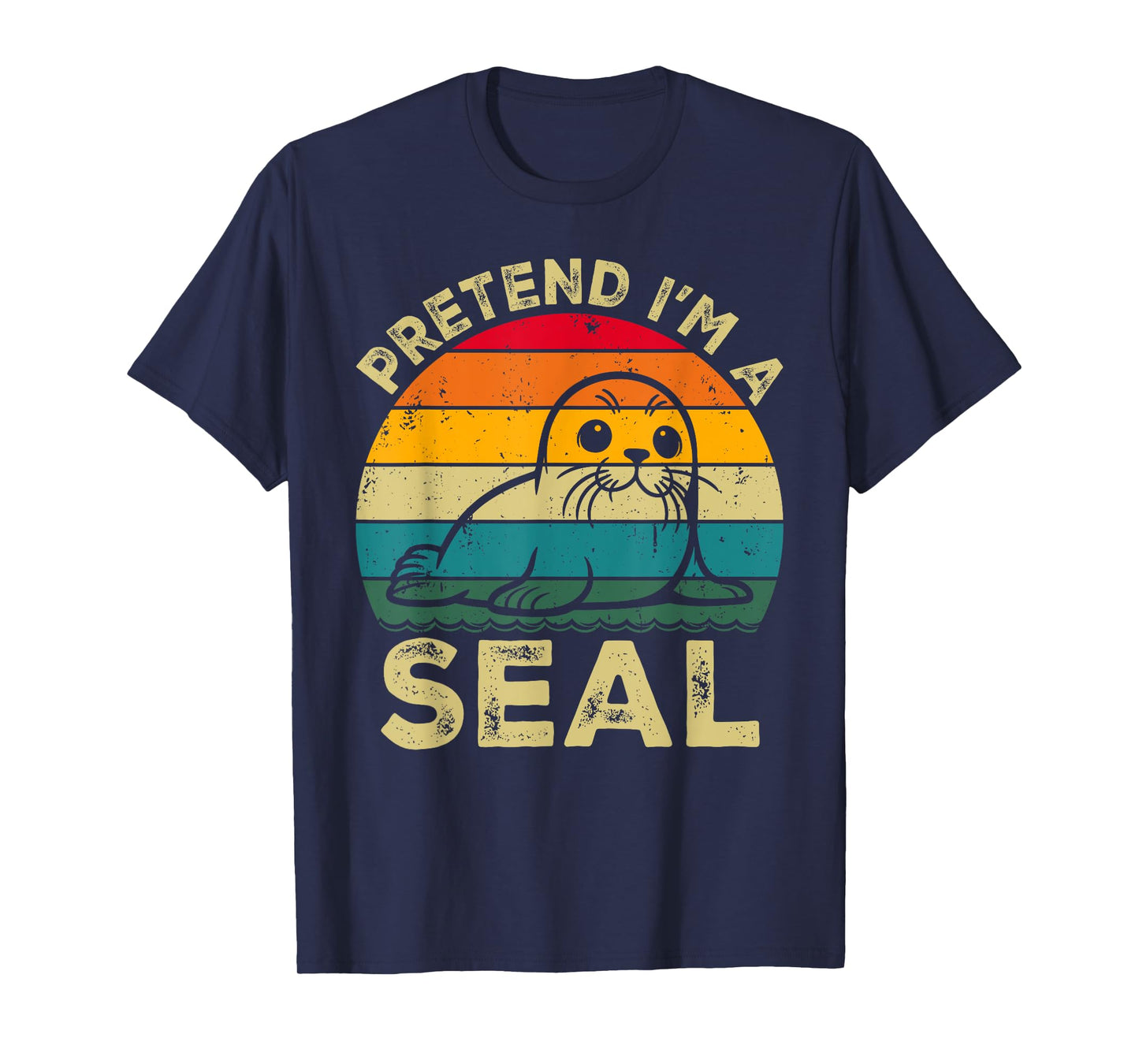 Pretend I'm A Seal Lazy Halloween Costume T-Shirt
