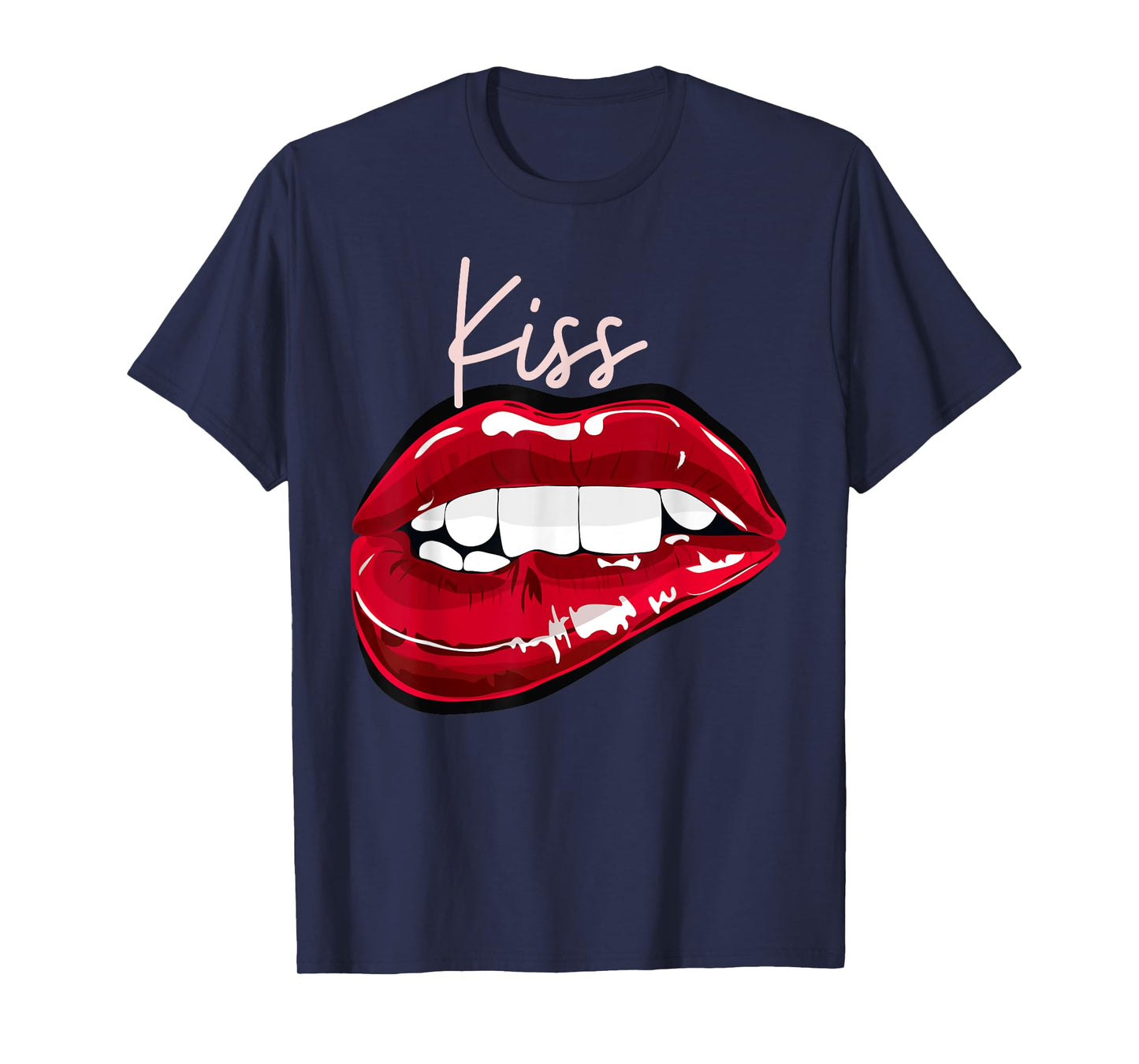 Kiss Lips Funny Unisex Design For Men Women Tee T-Shirt