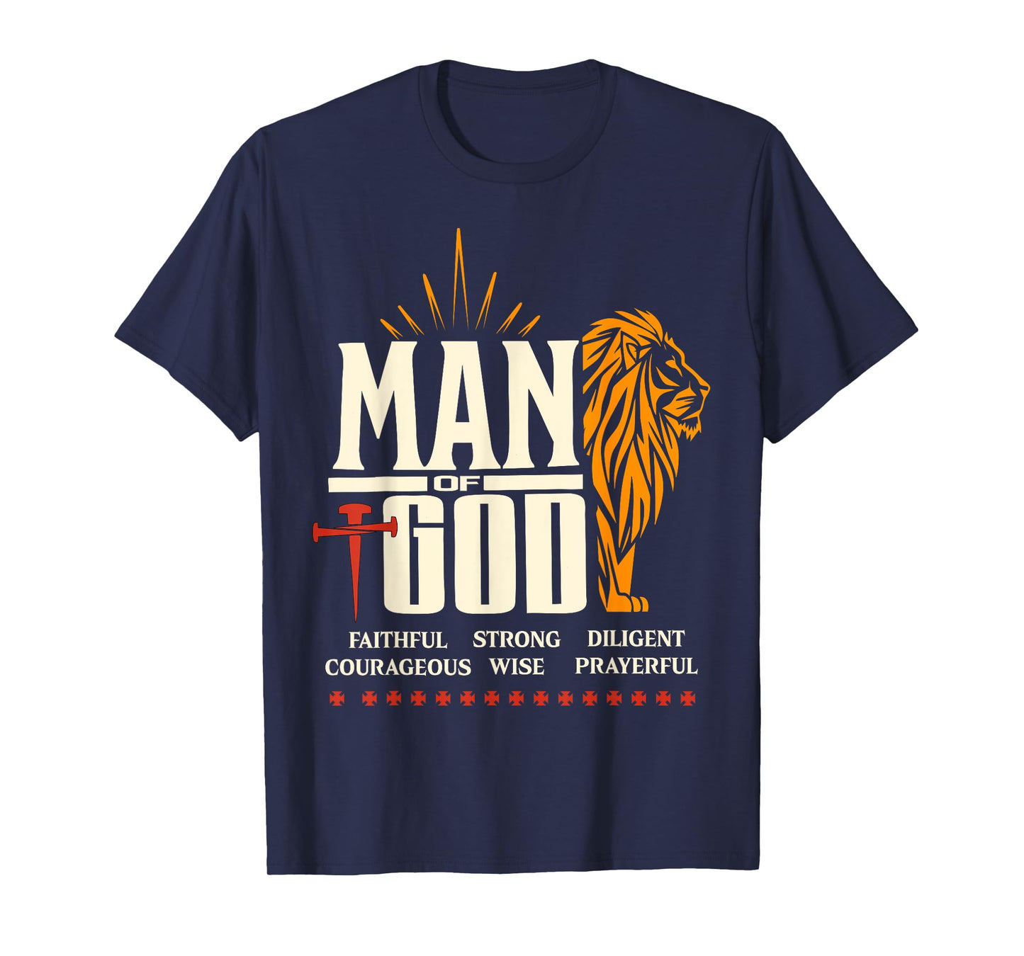 Man of God Lion Christian T-Shirt
