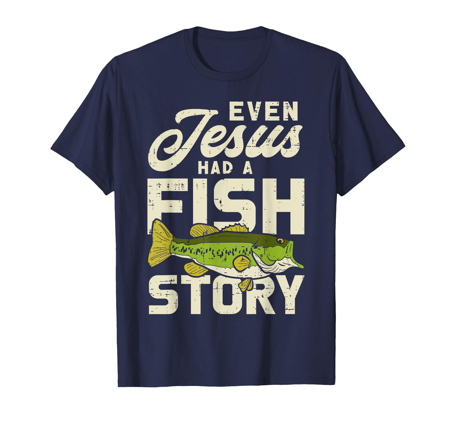 Jesus Fish Story Fisherman God Christ Fishing Christian Gift T-Shirt