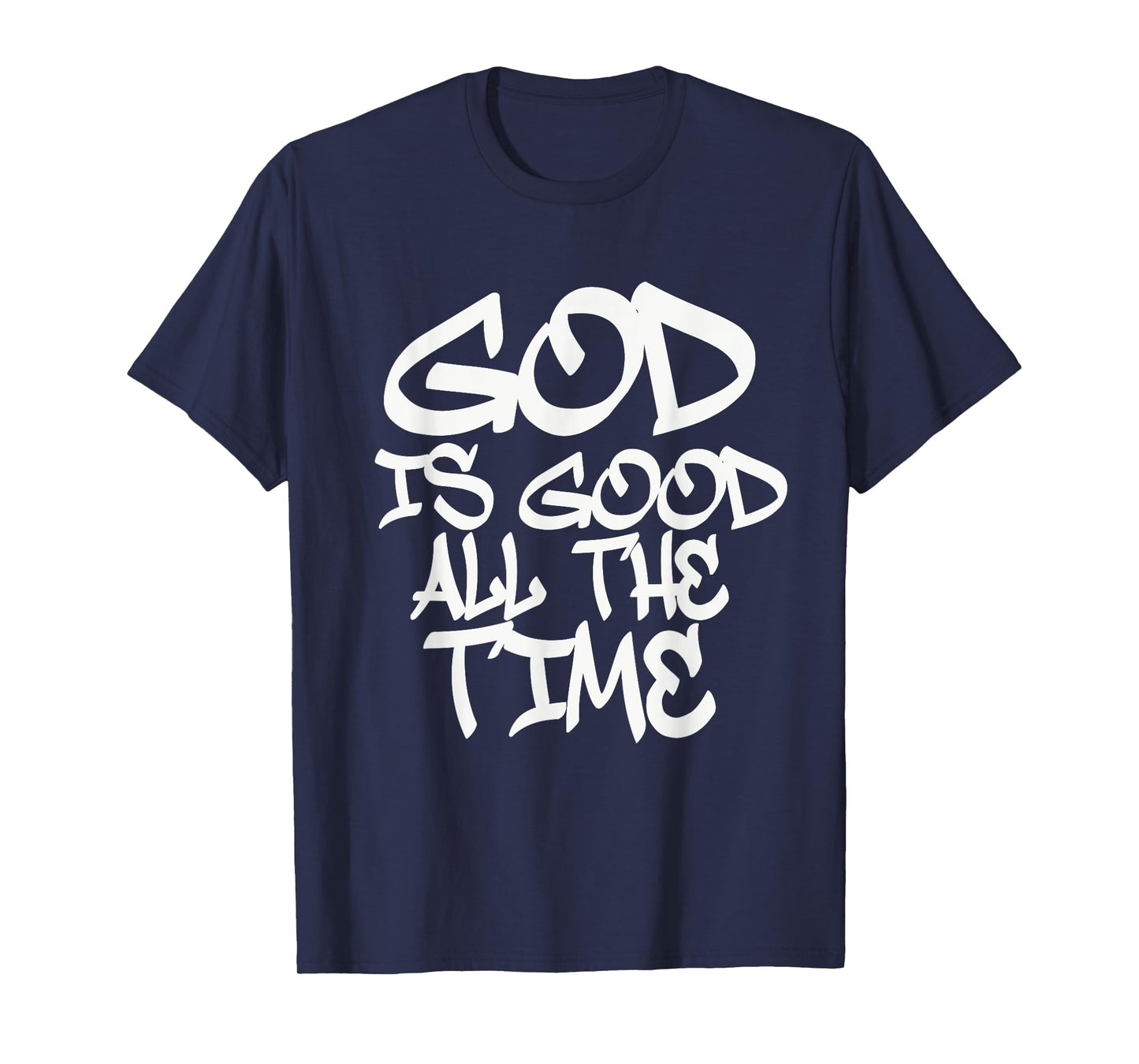 GOD IS GOOD MENS TRENDY URBAN RELIGIOUS GRAFFITI MODERN T-Shirt
