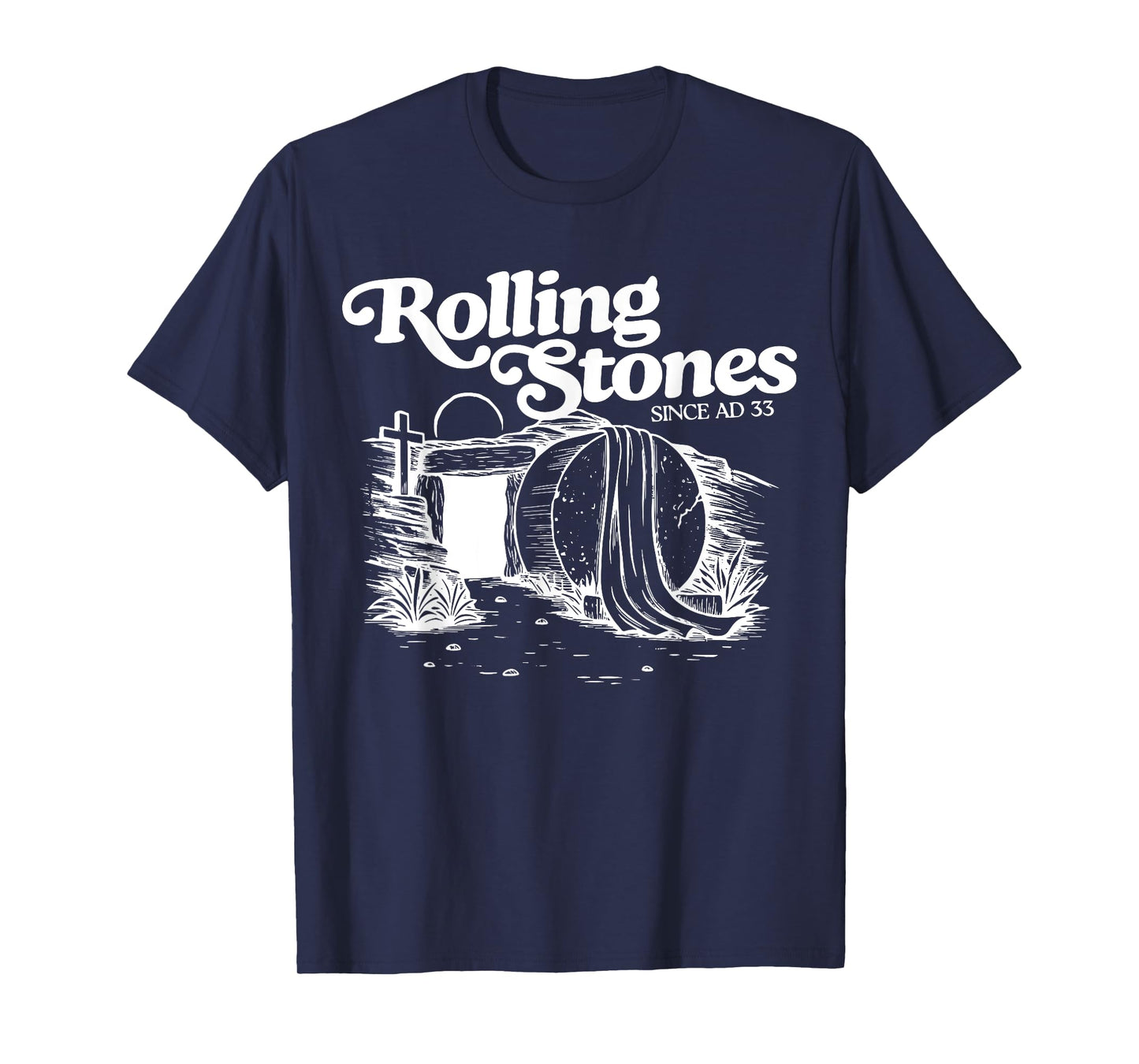 The Stone Was Rolled Away He Is Alive Retro Christian Easter T-Shirt
