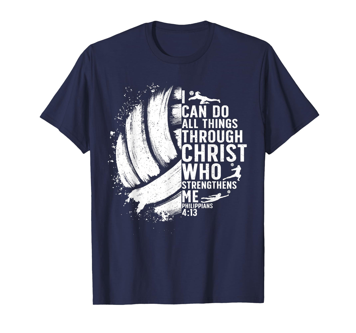 Funny Volleyball Christian Design For Men Women Boys Girls T-Shirt