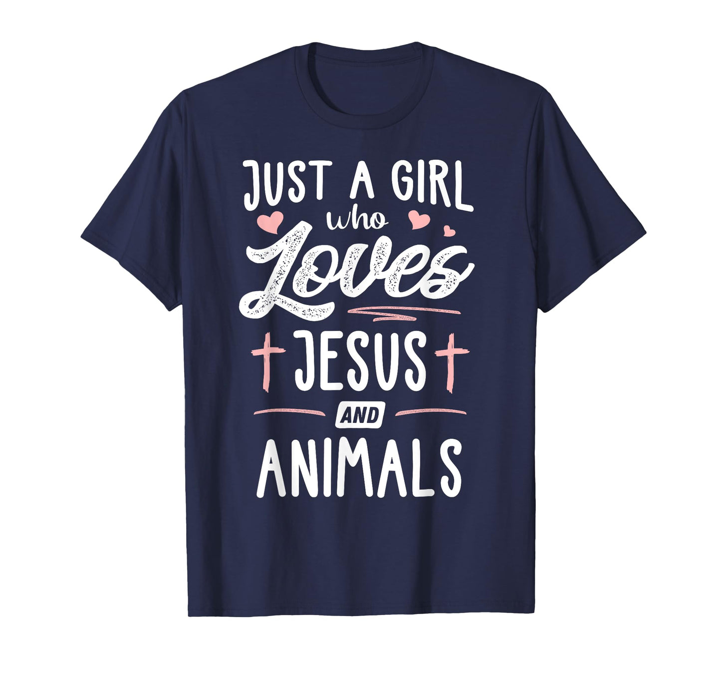 Just A Girl Who Loves Jesus And Animals Gift Women T-Shirt