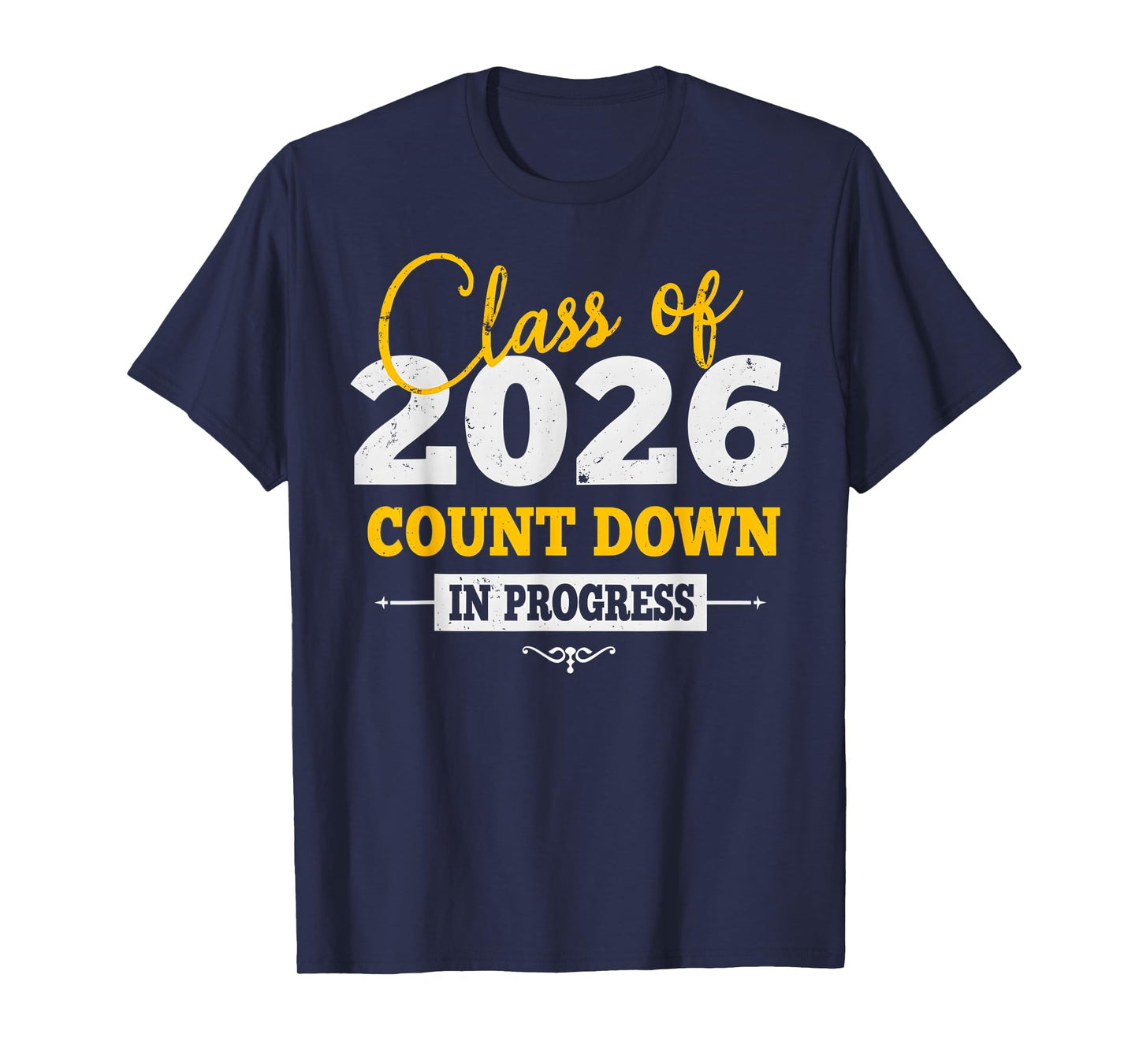 Class Of 2026 Countdown First Day Senior Back To School 2025 T-Shirt