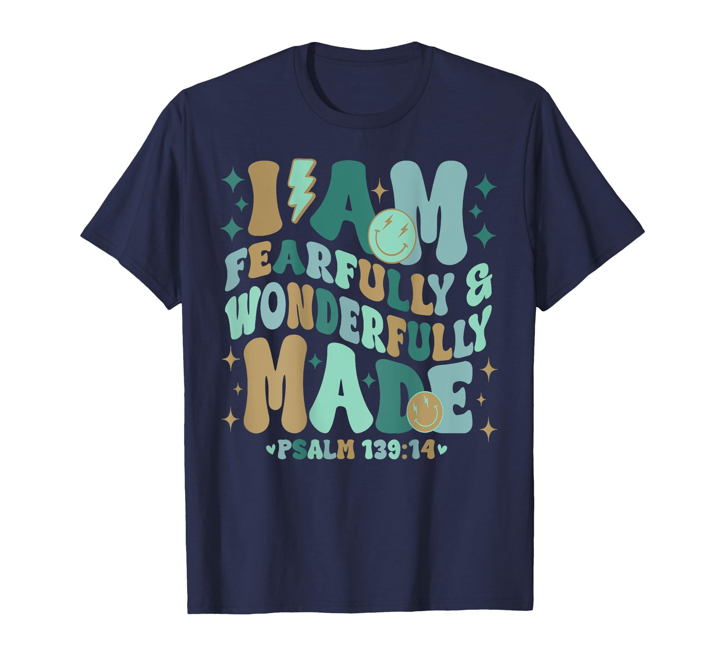 I am Fearfully & Wonderfully Made Retro T-Shirt