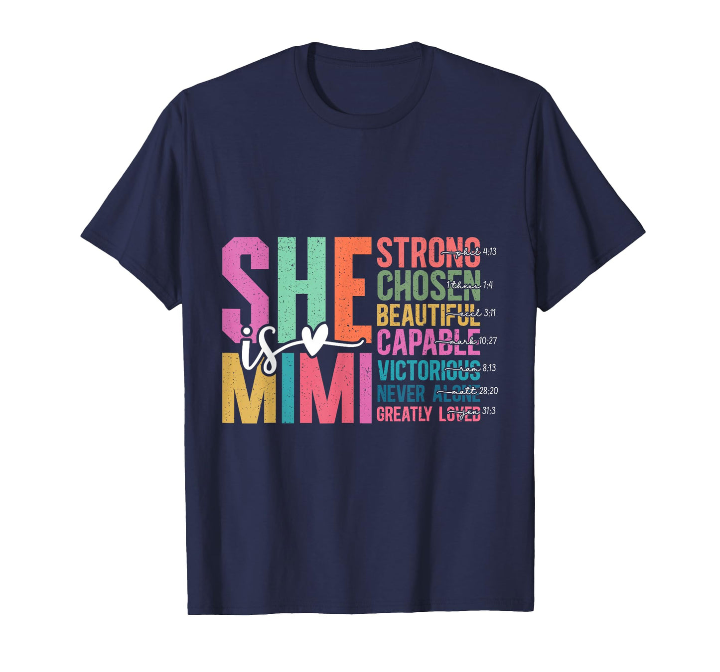 She is Mimi Christian Mother's Day Present For Grandma Women T-Shirt
