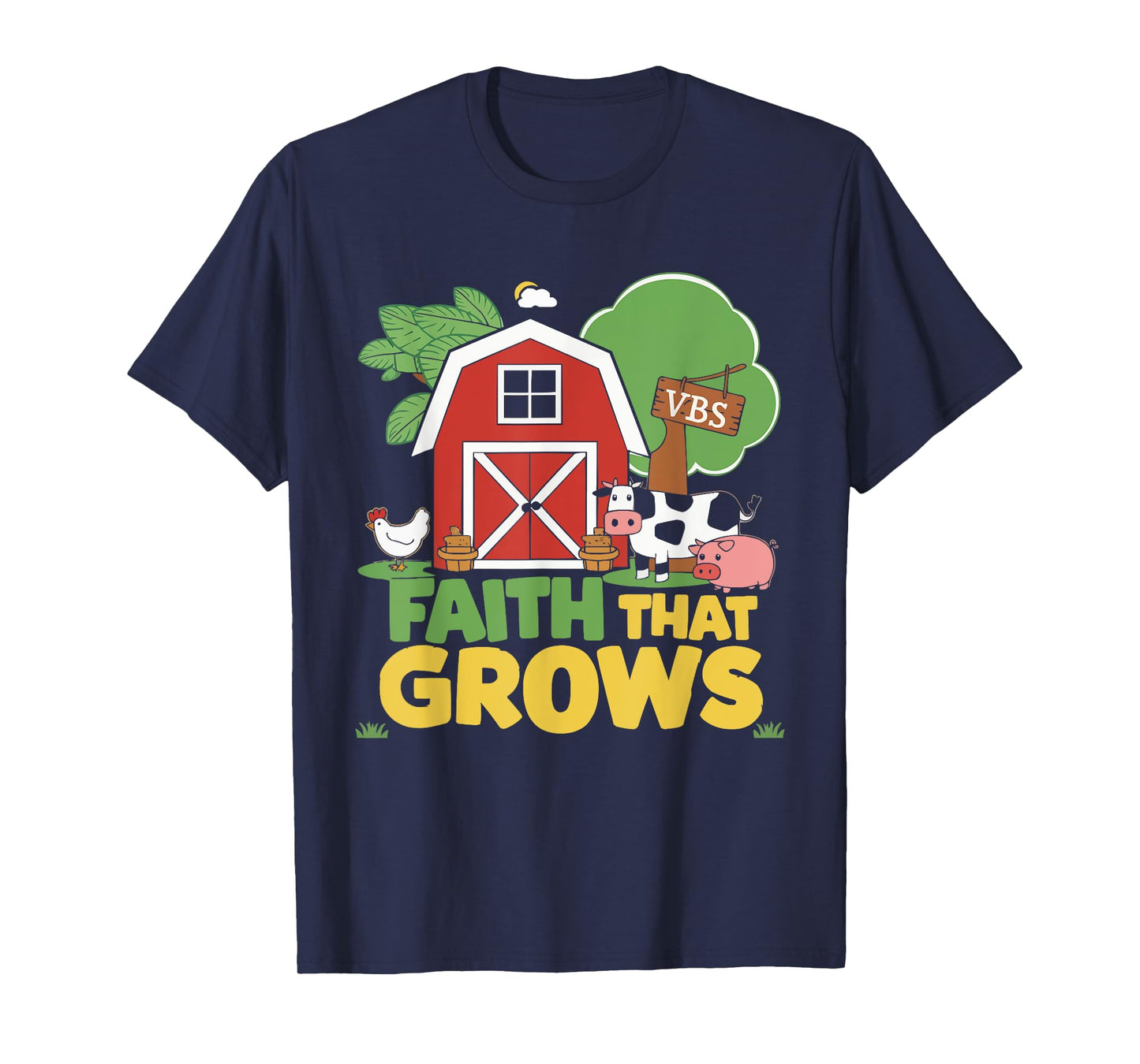 VBS Farm VBS Squad Vacation Bible School Christian Teacher T-Shirt