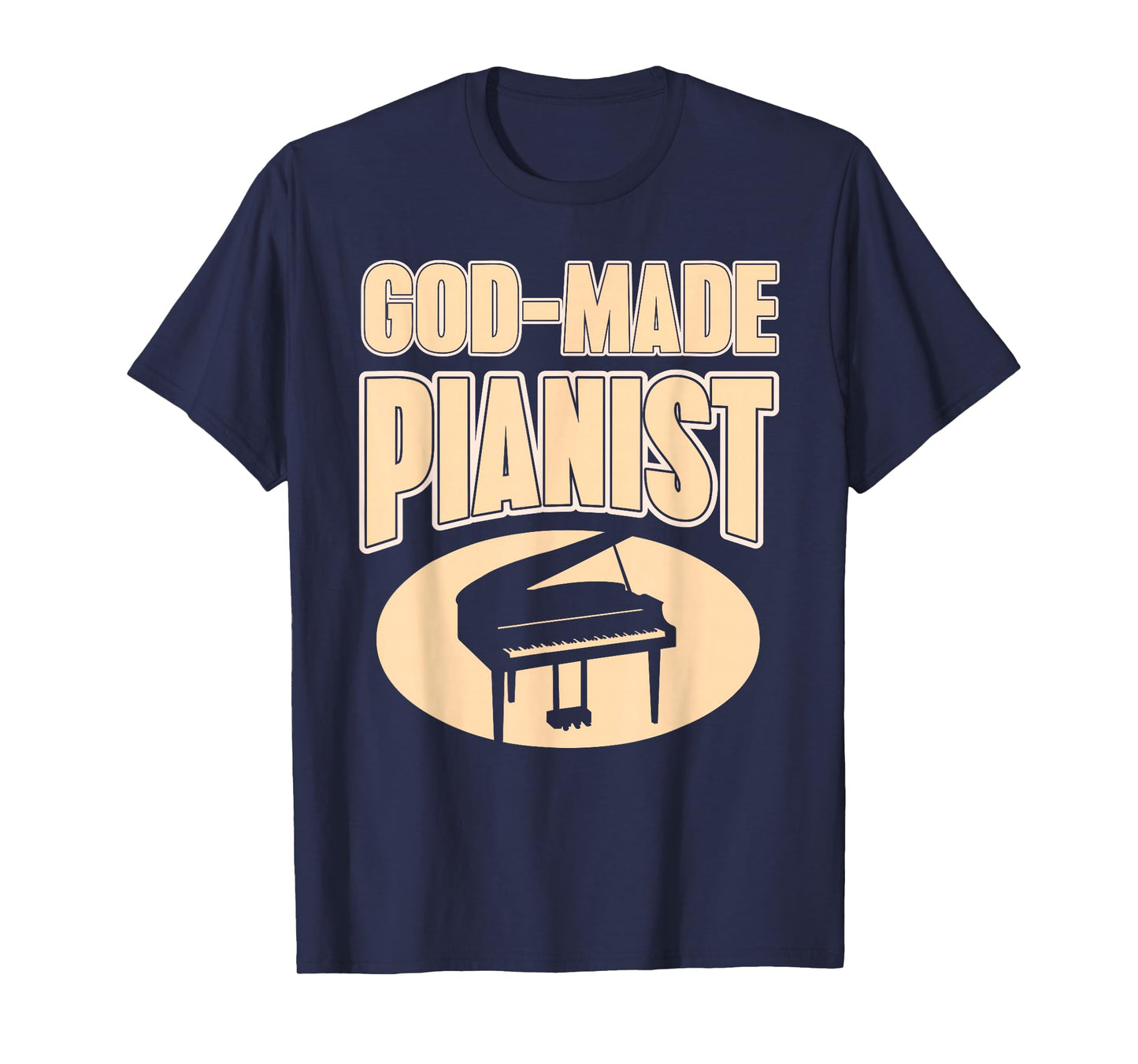 Faith-Based Pianist Christian Music Inspiration T-Shirt