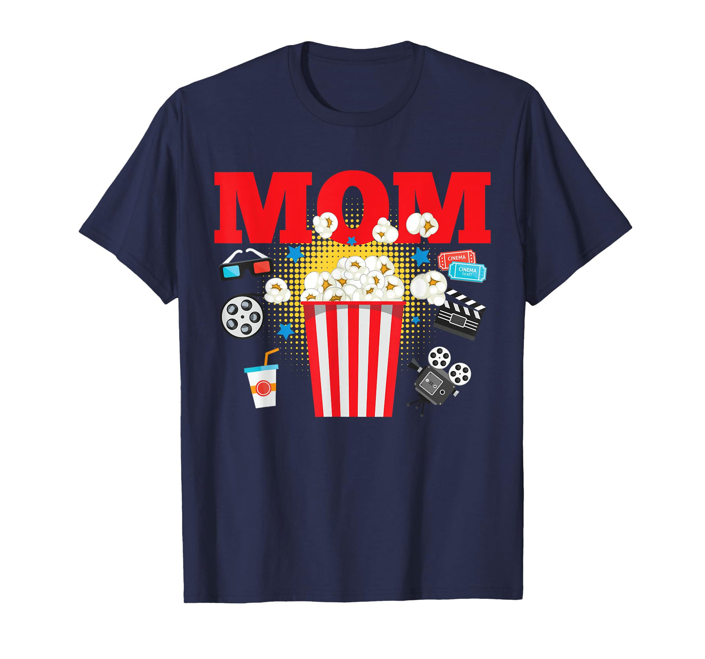 Movie Night Party Mom Movie Themed Birthday Party Matching T-Shirt