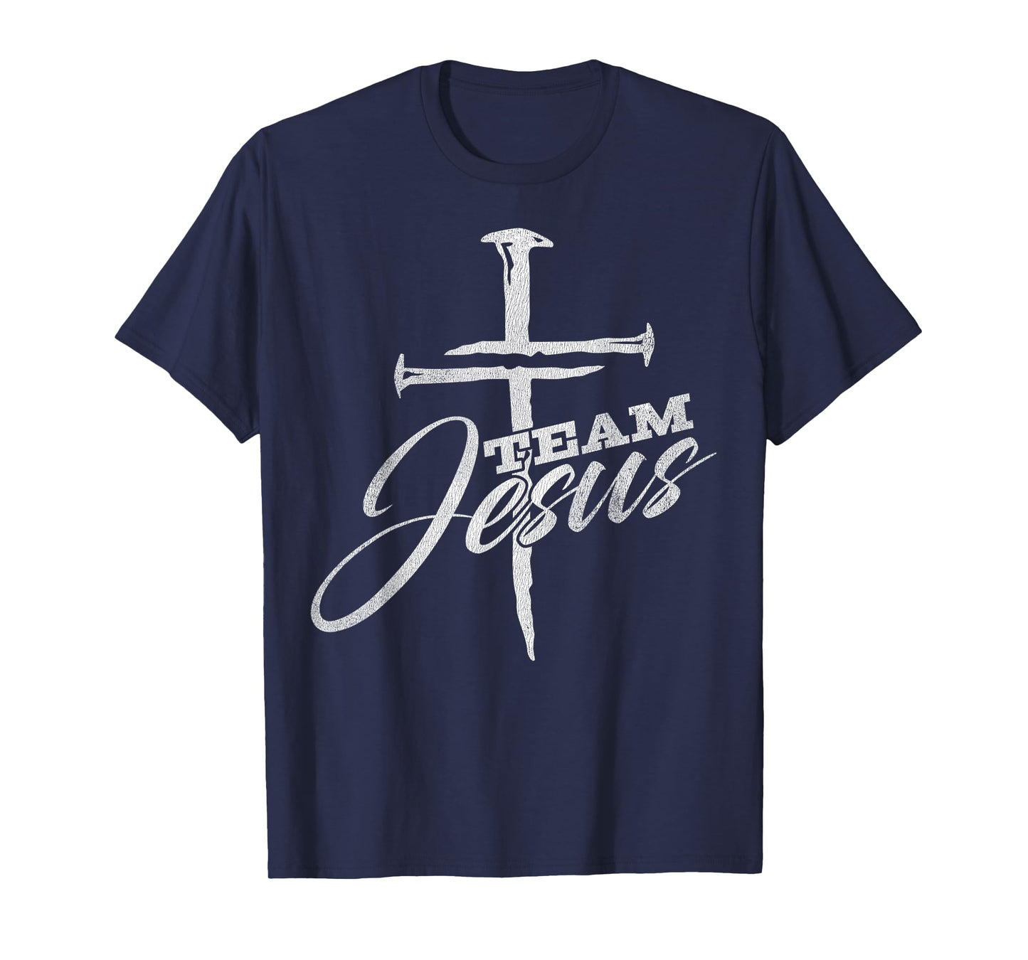 Vintage Cross Team Jesus Christian Tee T-Shirt