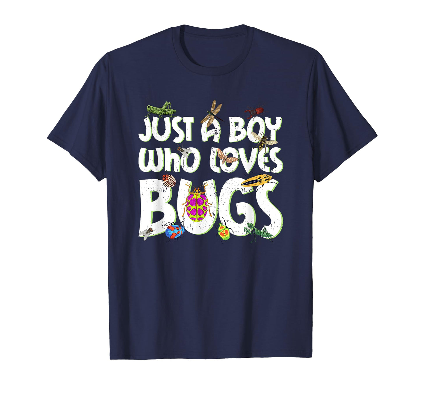 Just A Boy Who Loves Bugs Funny Kids Boys T-Shirt