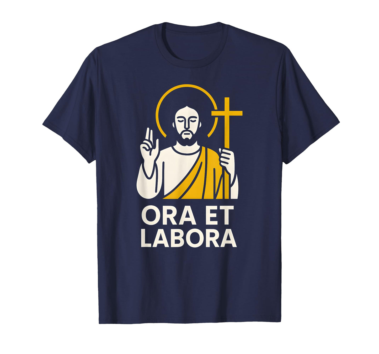 Catholic Ora et Labora Vintage Mens Surgery Recover T-Shirt