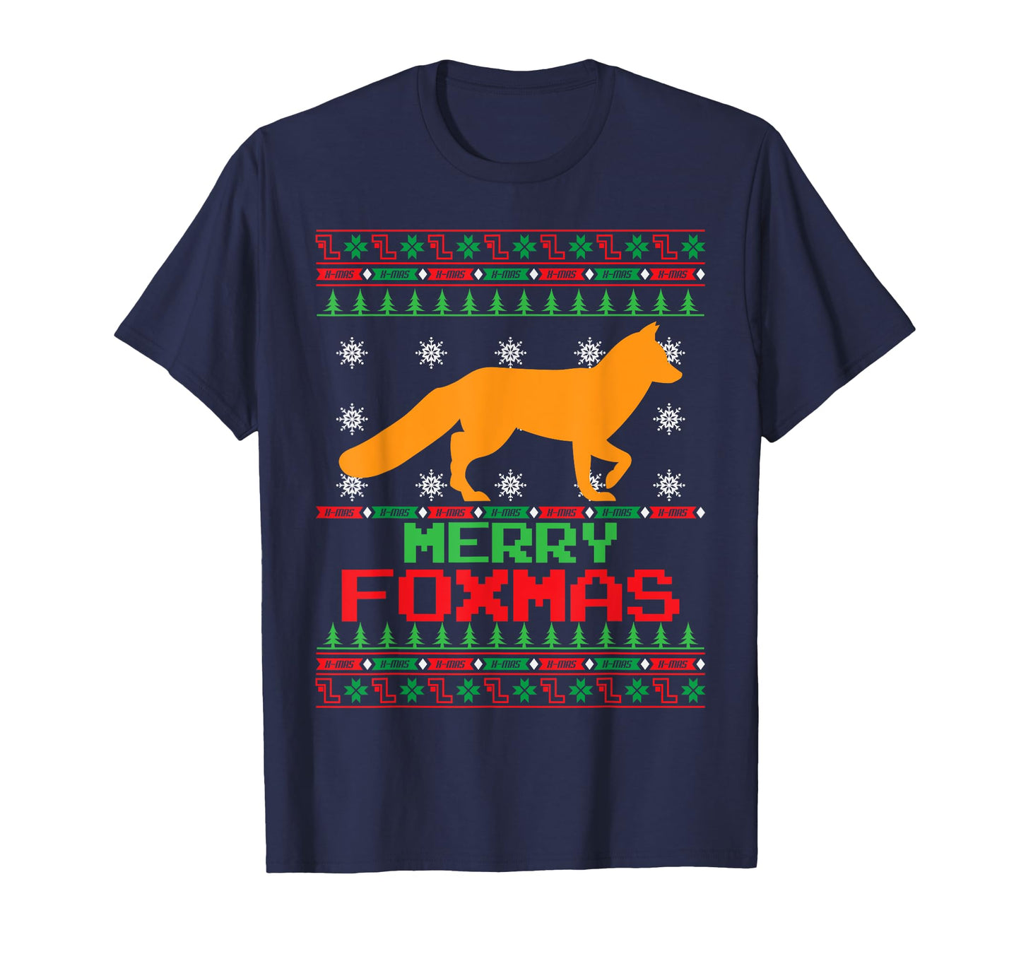 Fox Merry Foxmas Christmas T-Shirt