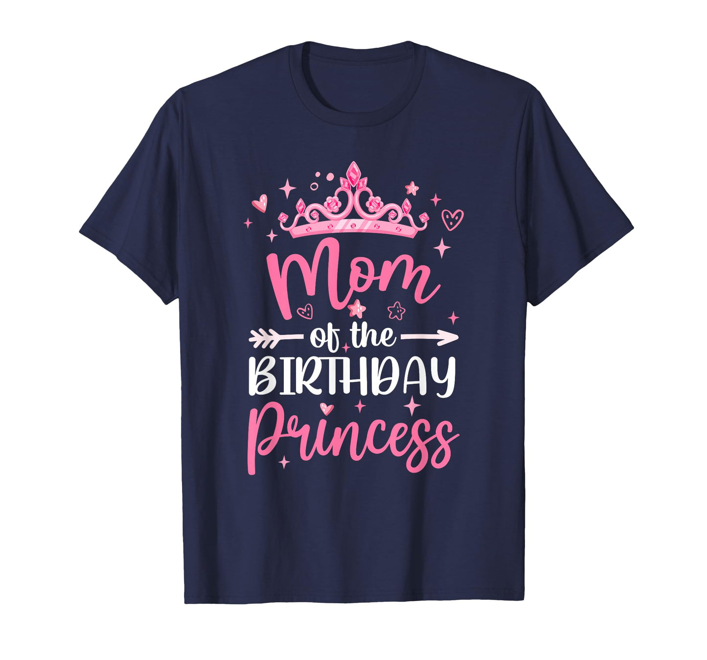 Mom Of The Birthday Princess Birthday Girl Kid Family T-Shirt