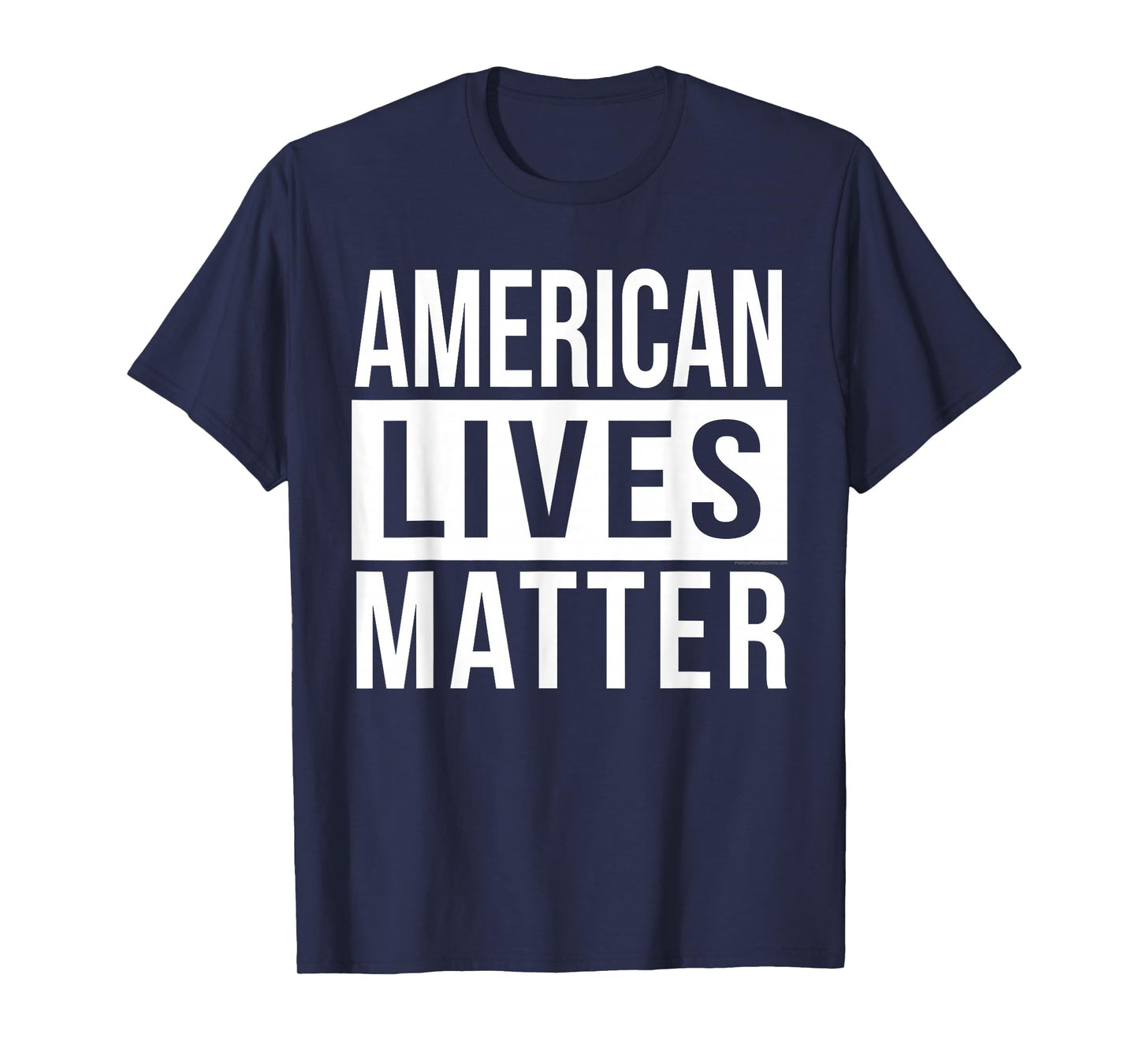 American Lives Matter Conservative Black and White Quote T-Shirt