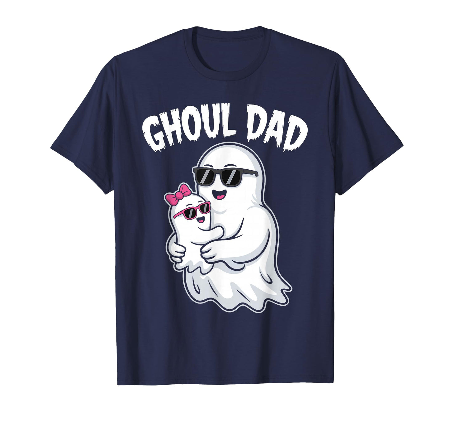 Ghoul Dad Shirt Men Daddy Spooky Halloween Ghost Costume T-Shirt