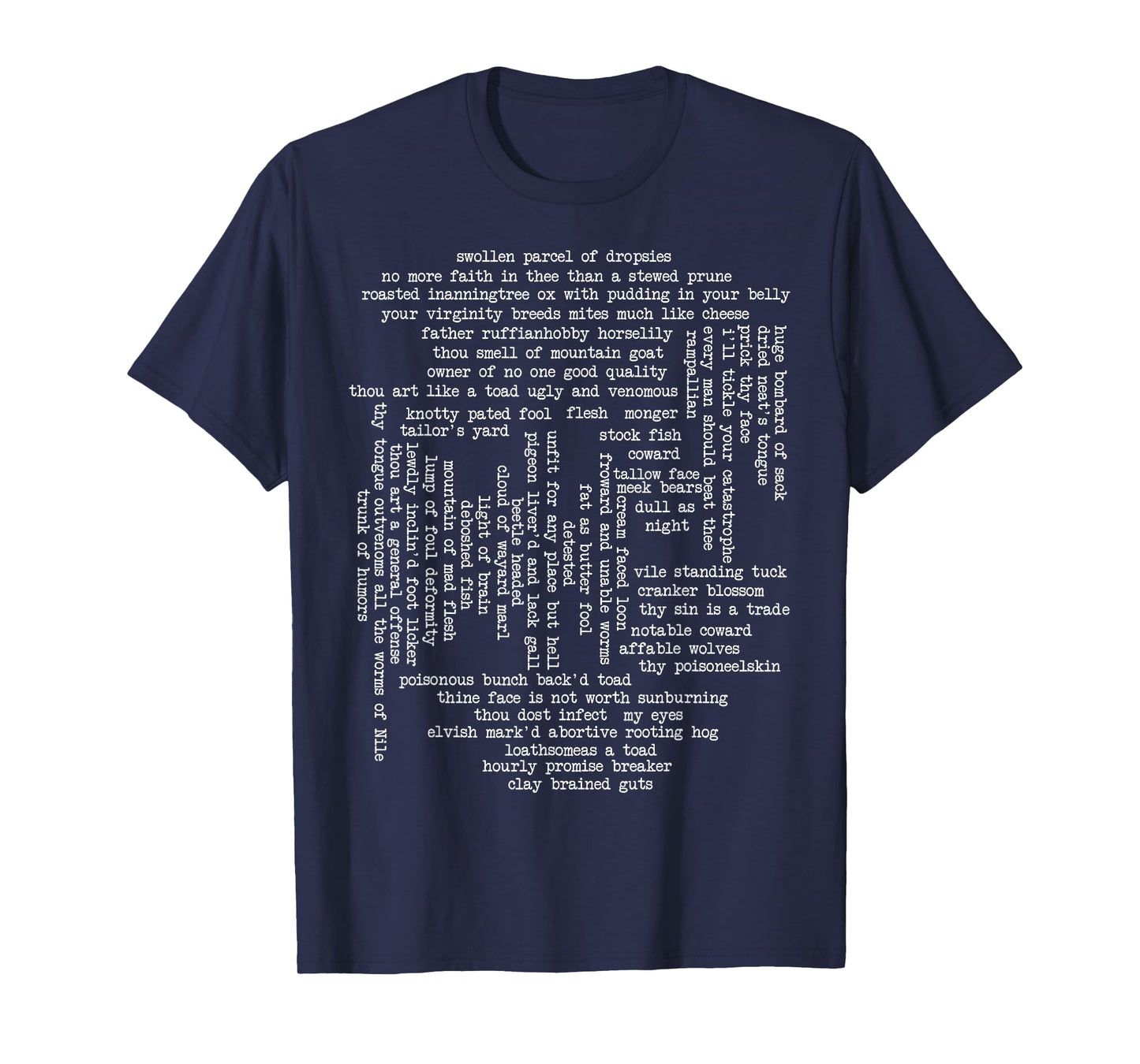 Shakespeare Insults - Funny Shakespeare Quotes T-Shirt
