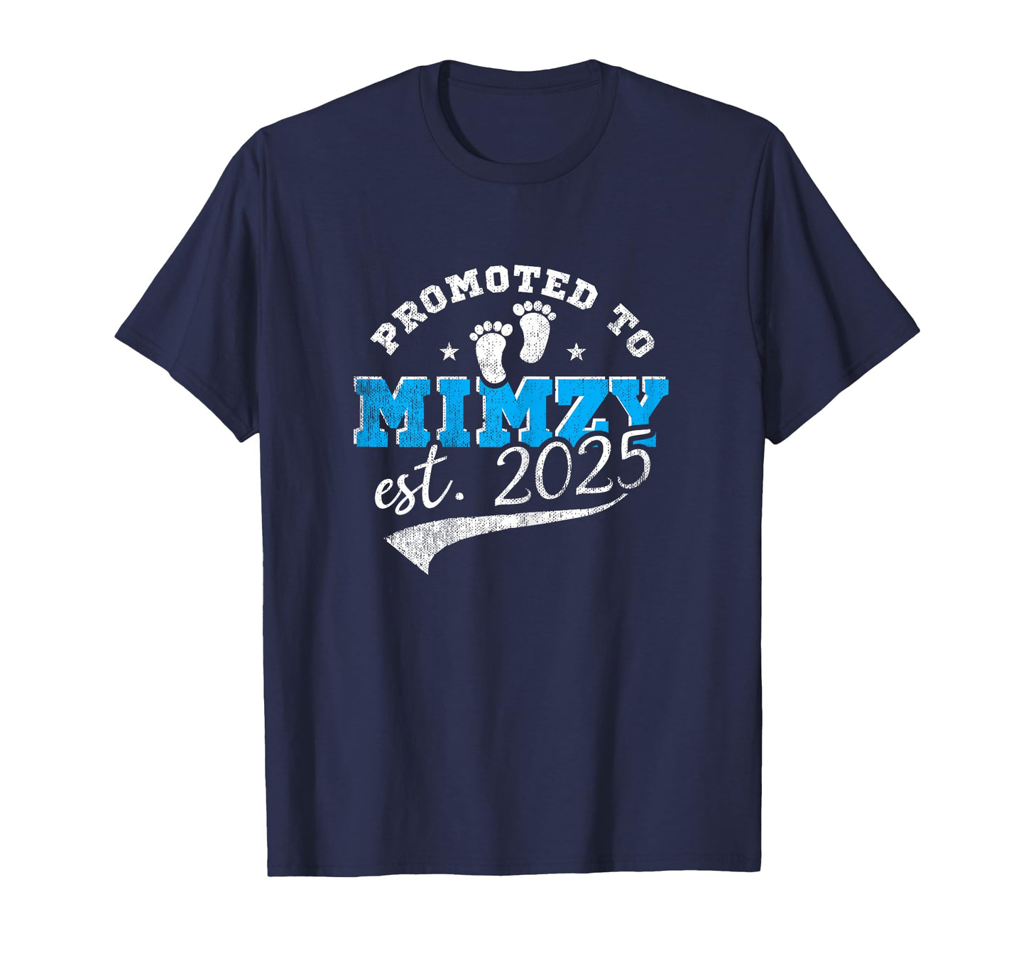 Promoted To Mimzy Est 2025 Proud New Grandma Vintage T-Shirt