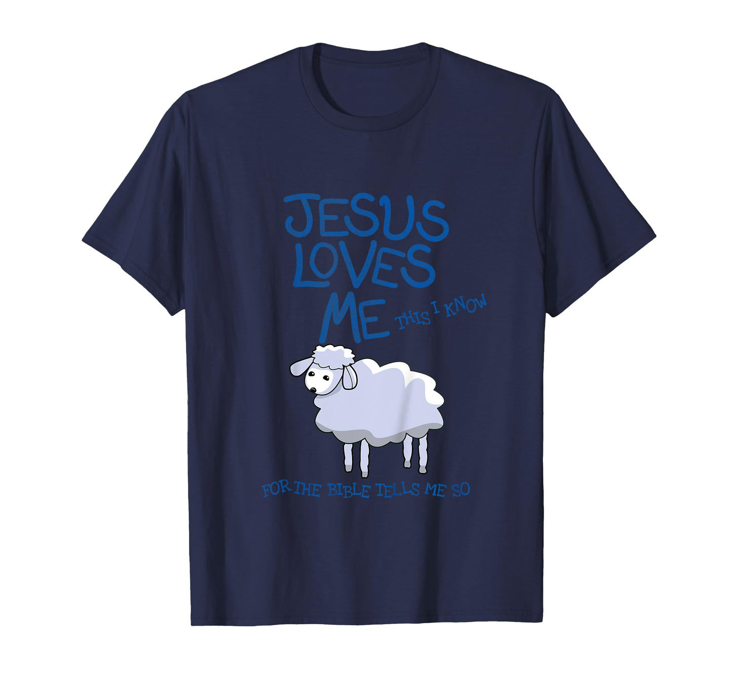Kids Jesus Loves Me This I Know Lamb, Boys and Girls T-Shirt