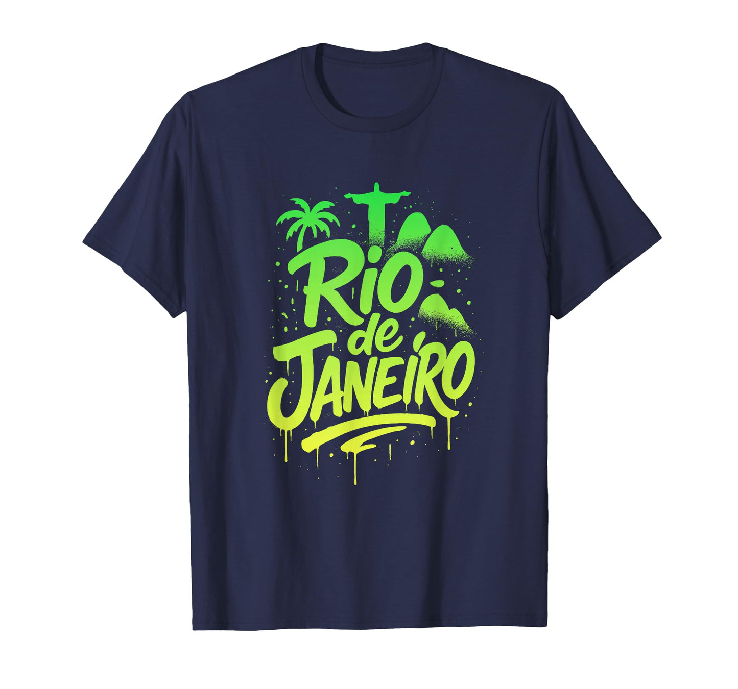 Rio de Janeiro Graffiti Lettering T-Shirt