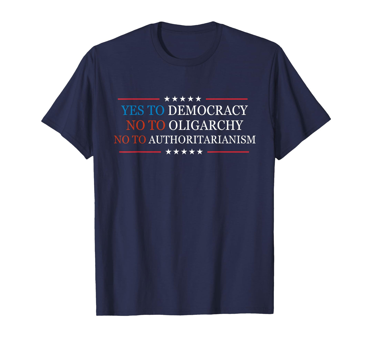 Yes To Democracy No To Oligarchy Bernie Sanders Quote T-Shirt