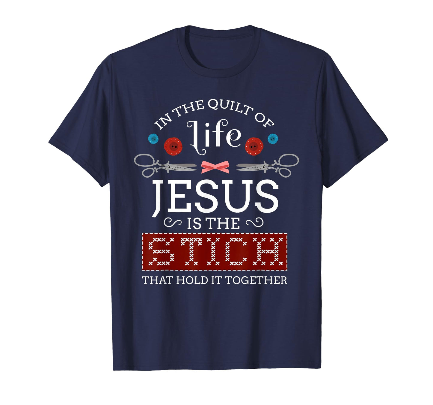 Sewing Jesus Shirt Quilting Needle Christian T-Shirt T-Shirt
