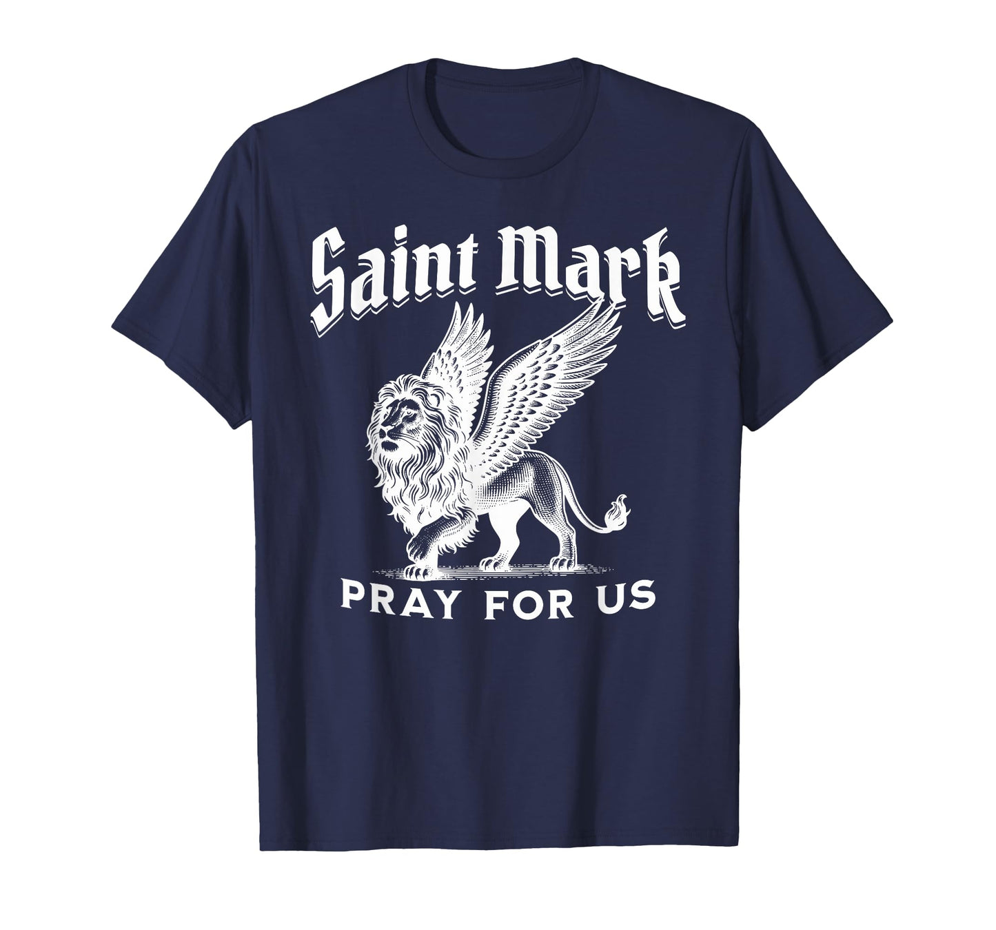 St Mark the Evangelist Apostle Lion Symbol Catholic Saint T-Shirt