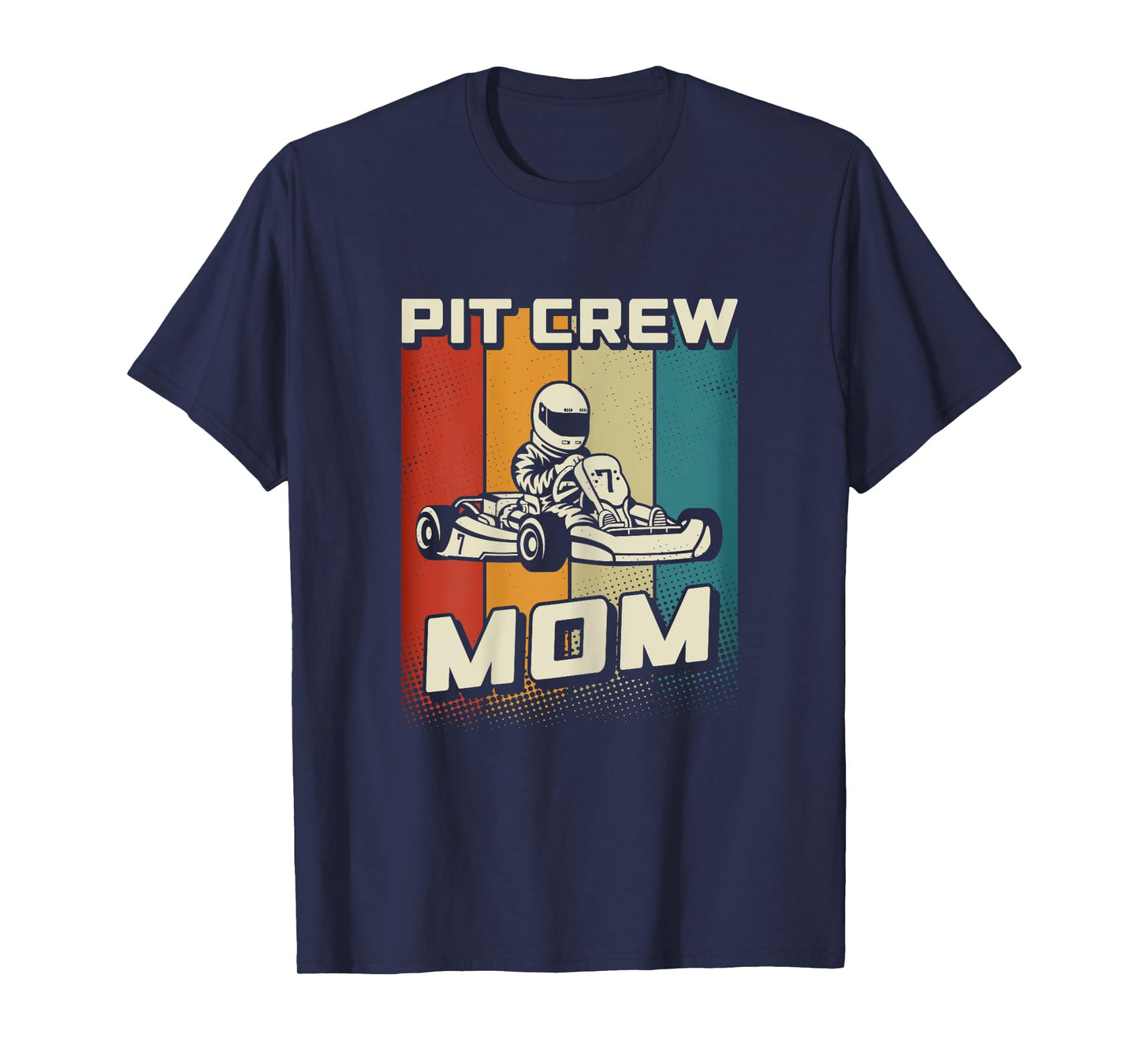Pit Crew Mom Karting Birthday Party Racing Go Kart Mom T-Shirt