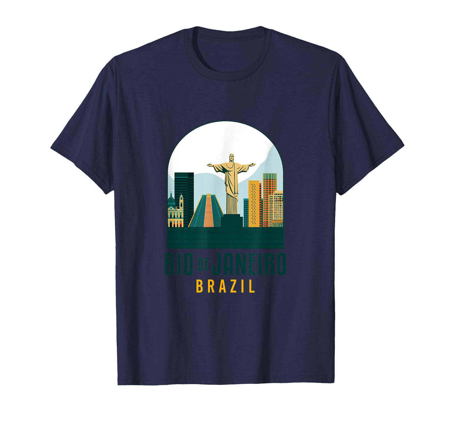 Rio De Janeiro Brasil Traveling Christ The Redeemer Travel T-Shirt