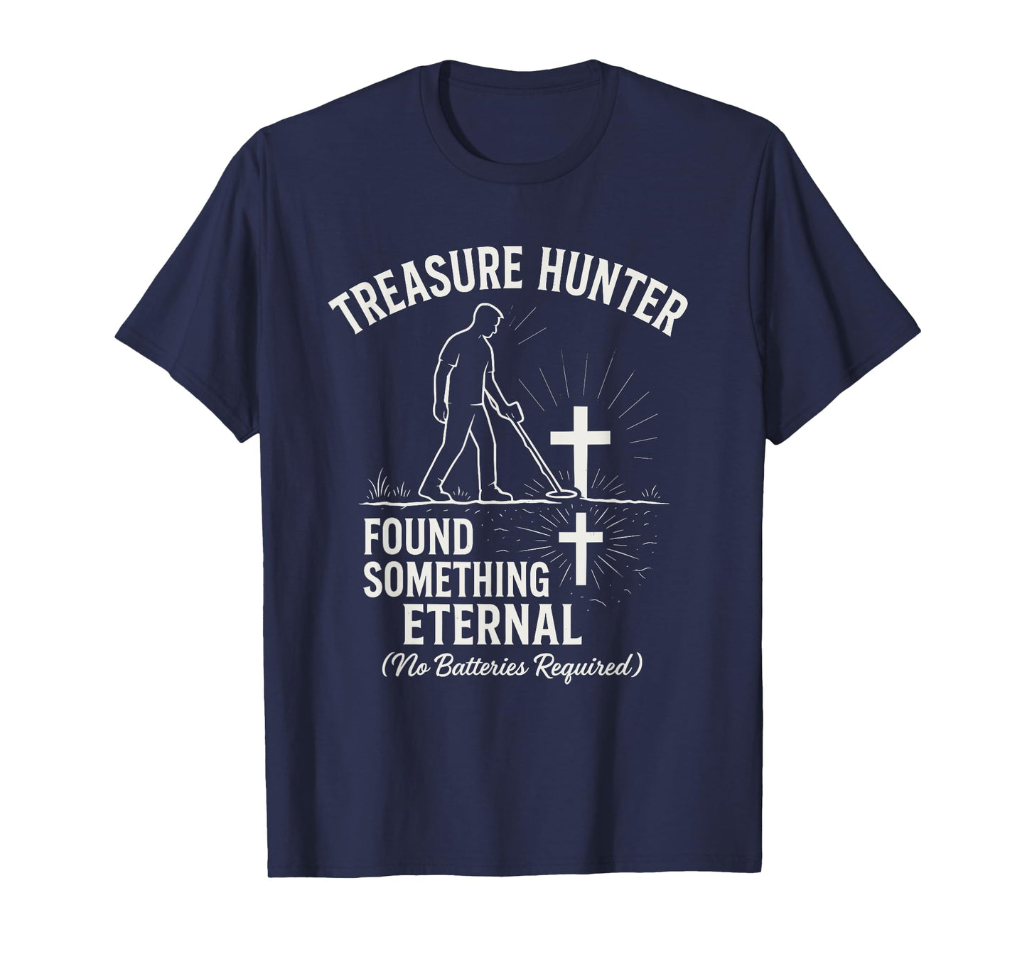 Faith Hunter Apparel Detectorist Christian Treasure god T-Shirt