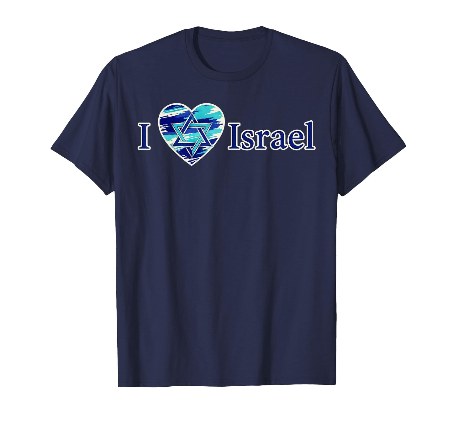 I Love Israel Star of David Heart T-Shirt