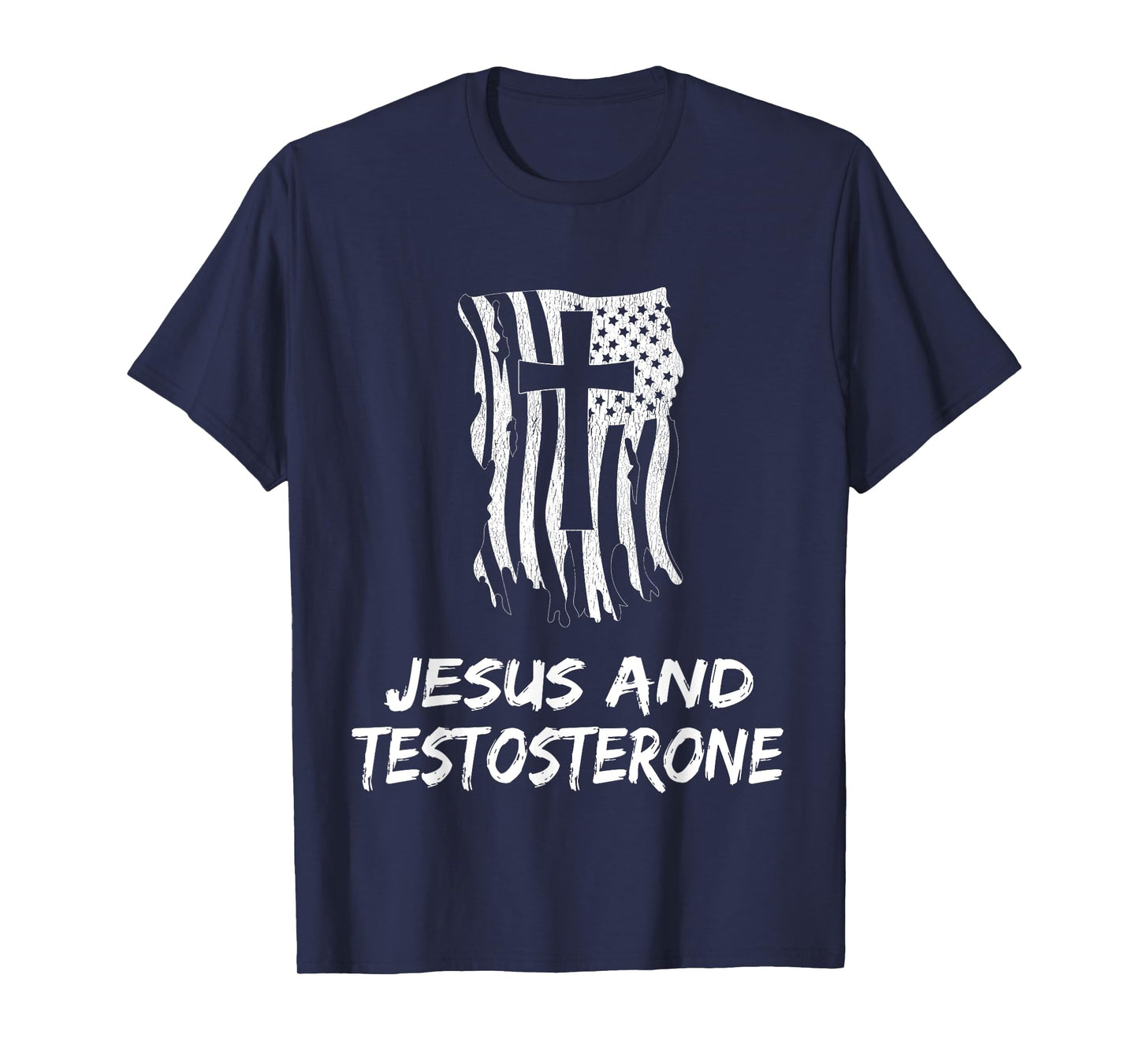 Jesus And Testosterone. Christian Testosterone Therapist T-Shirt