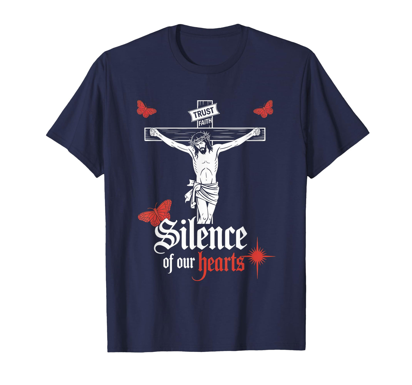 Silence of Our Hearts Jesus Christian Streetwear T-Shirt