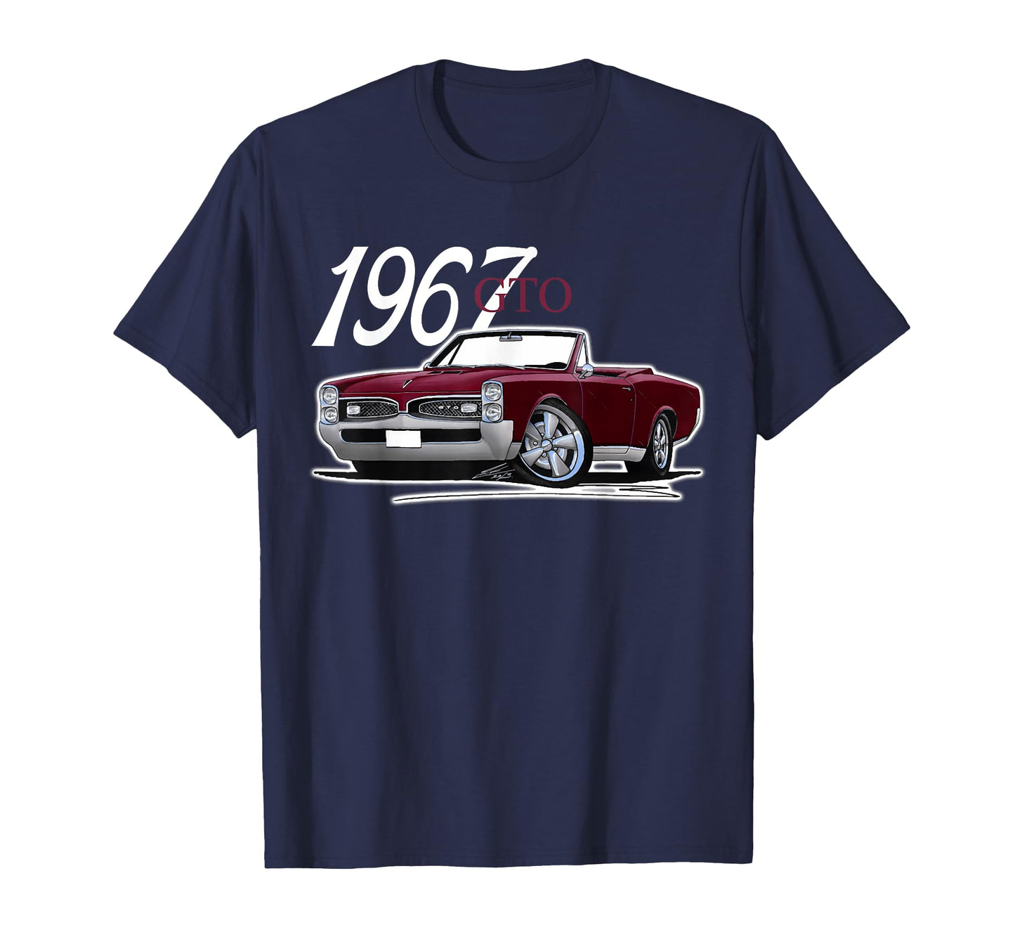 1967 67 GTO Classic Car Old School Muscle Car T-Shirt