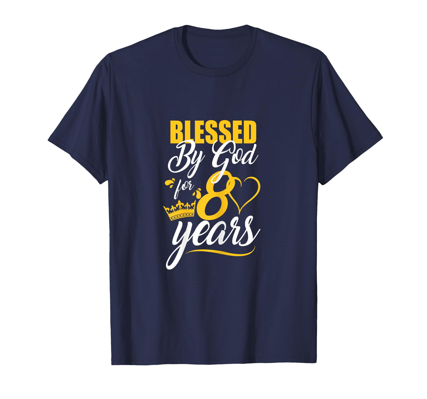 Blessed by God for 80 Years Christian Bday 80th Birthday T-Shirt