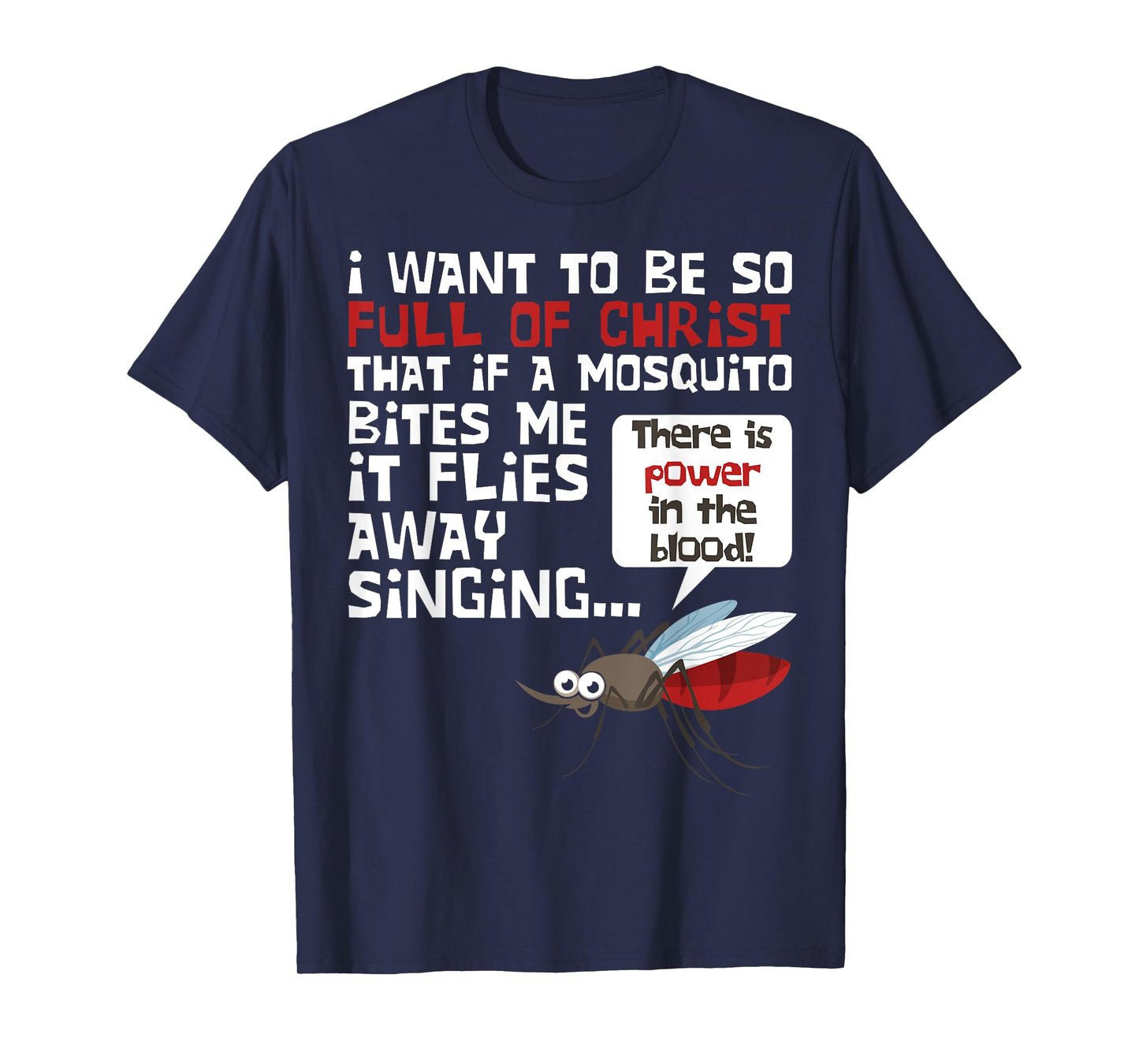 Christian Mosquito Funny Gag Jokes Religious Christian T-Shirt